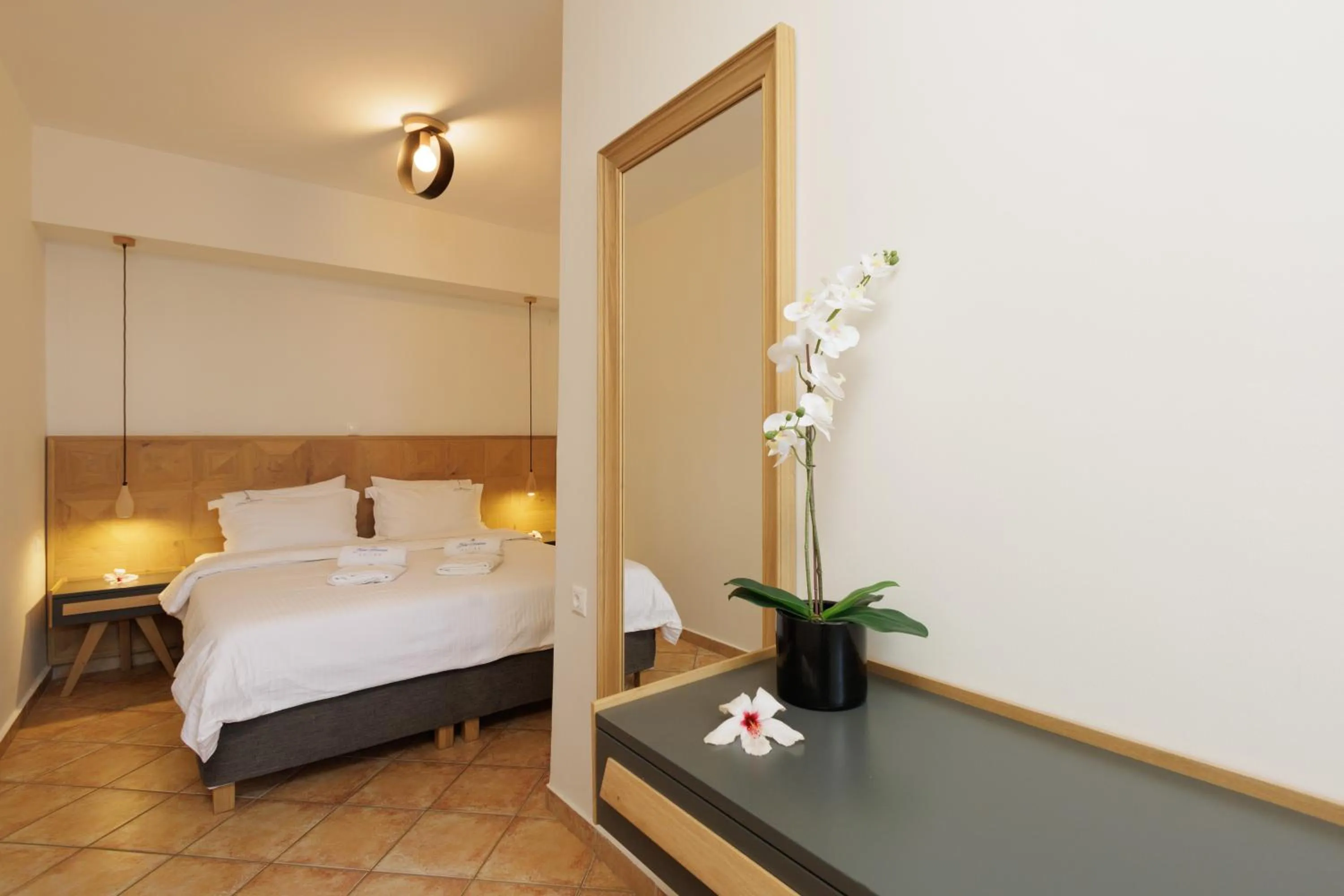 Bed in Blue Horizon Suites