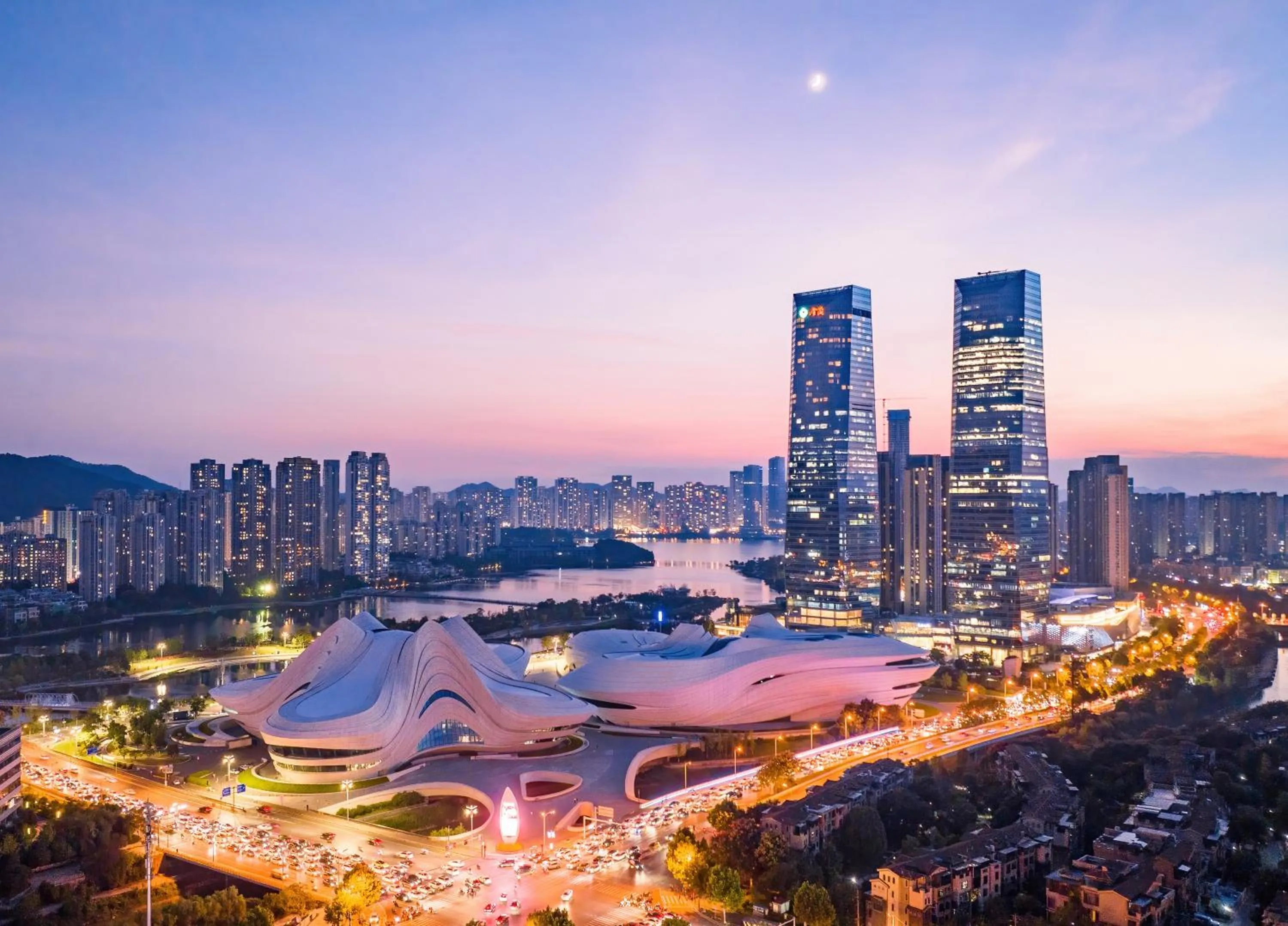 Property building in Meixi Lake Hotel, a Luxury Collection Hotel, Changsha