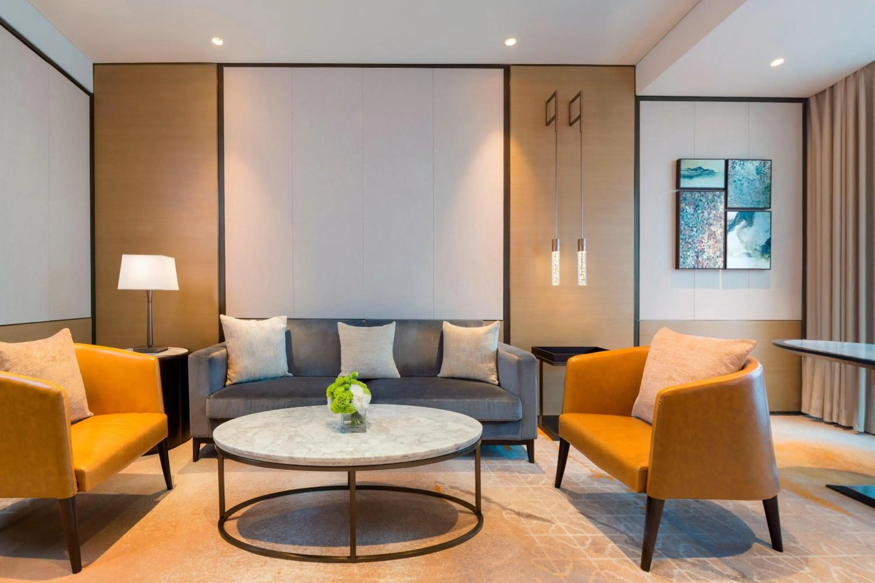 Living room in Meixi Lake Hotel, a Luxury Collection Hotel, Changsha