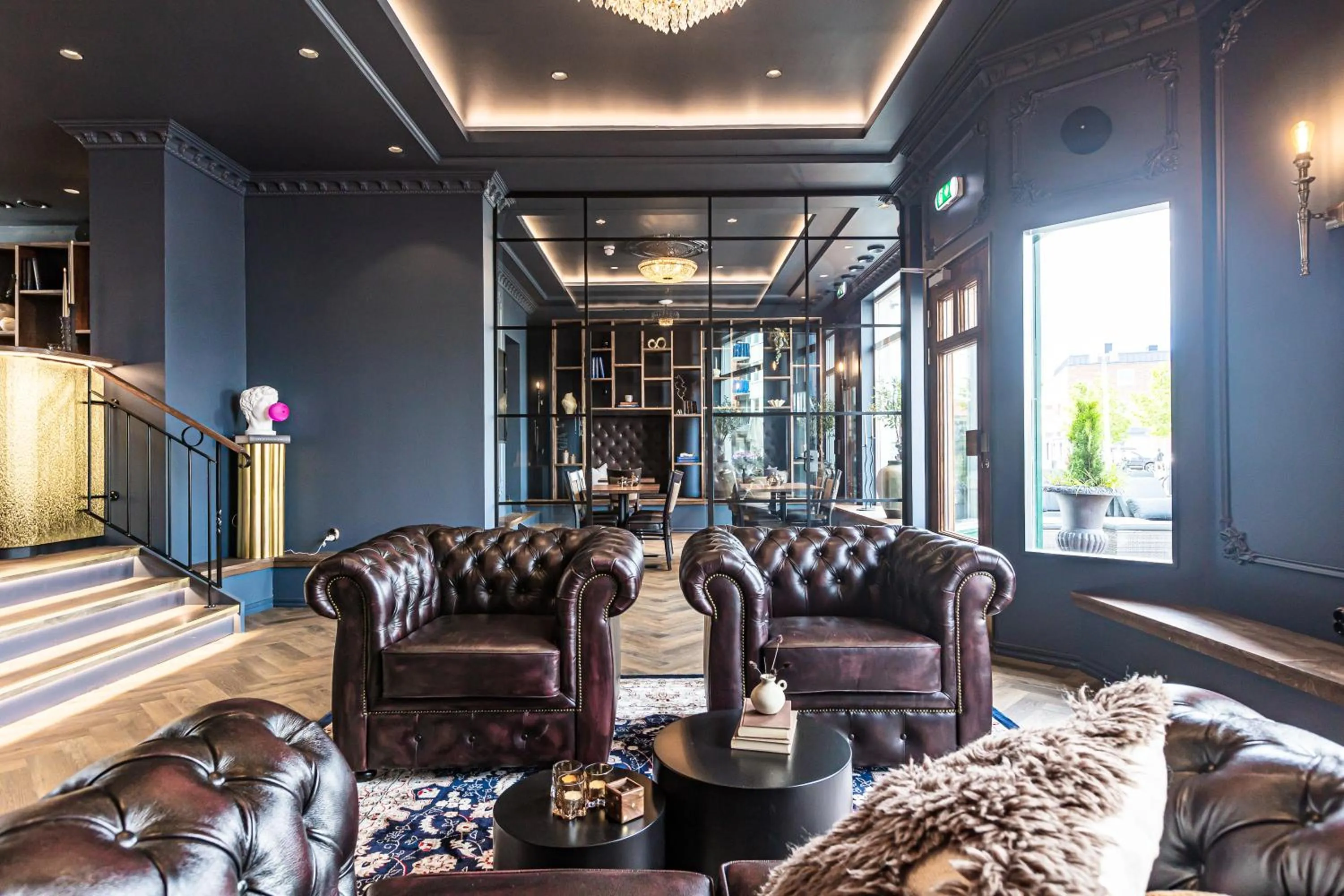 Lobby or reception in Hotell Drottninggatan 11