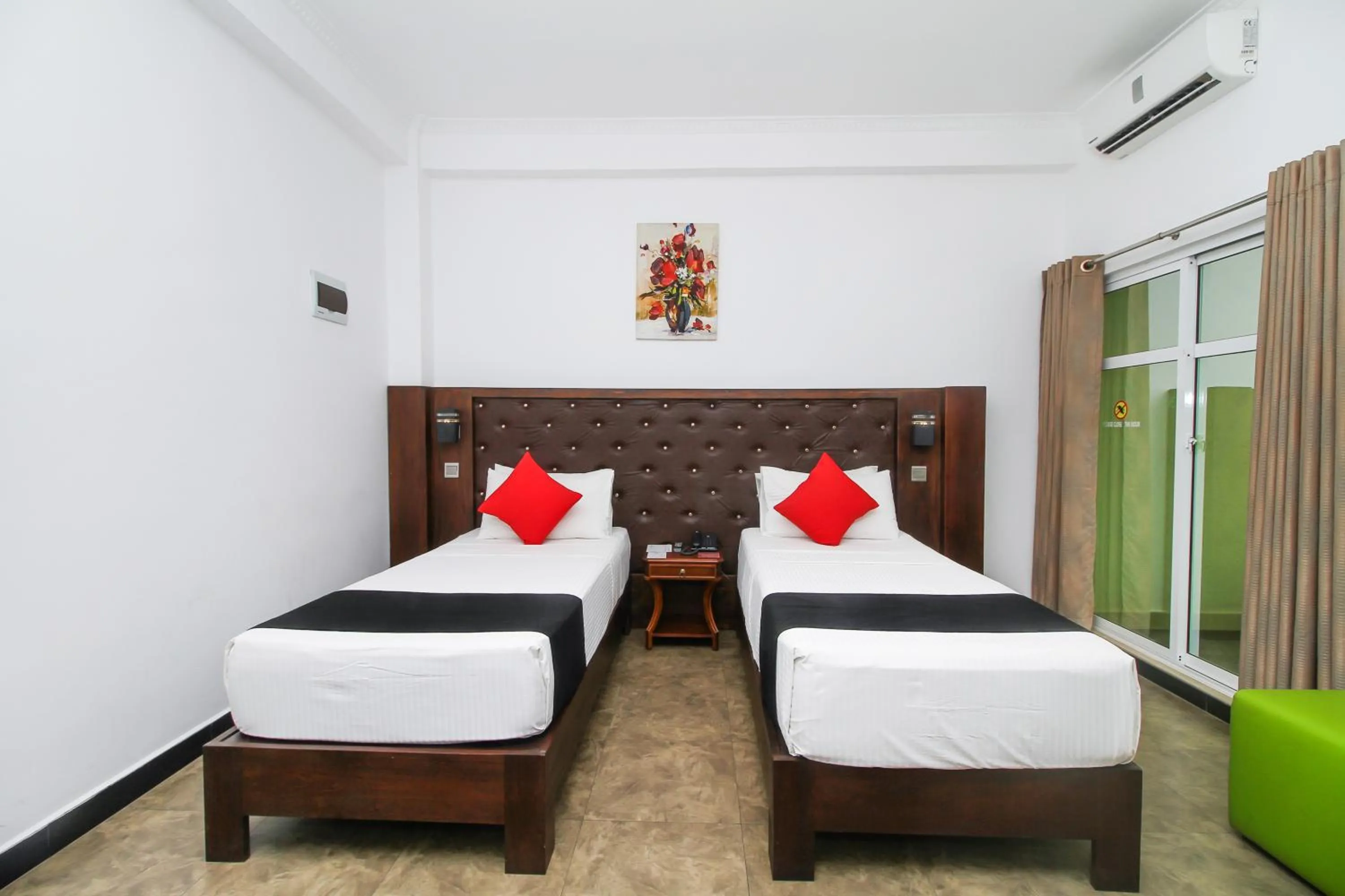 Bed in Sasha Transit Hotel