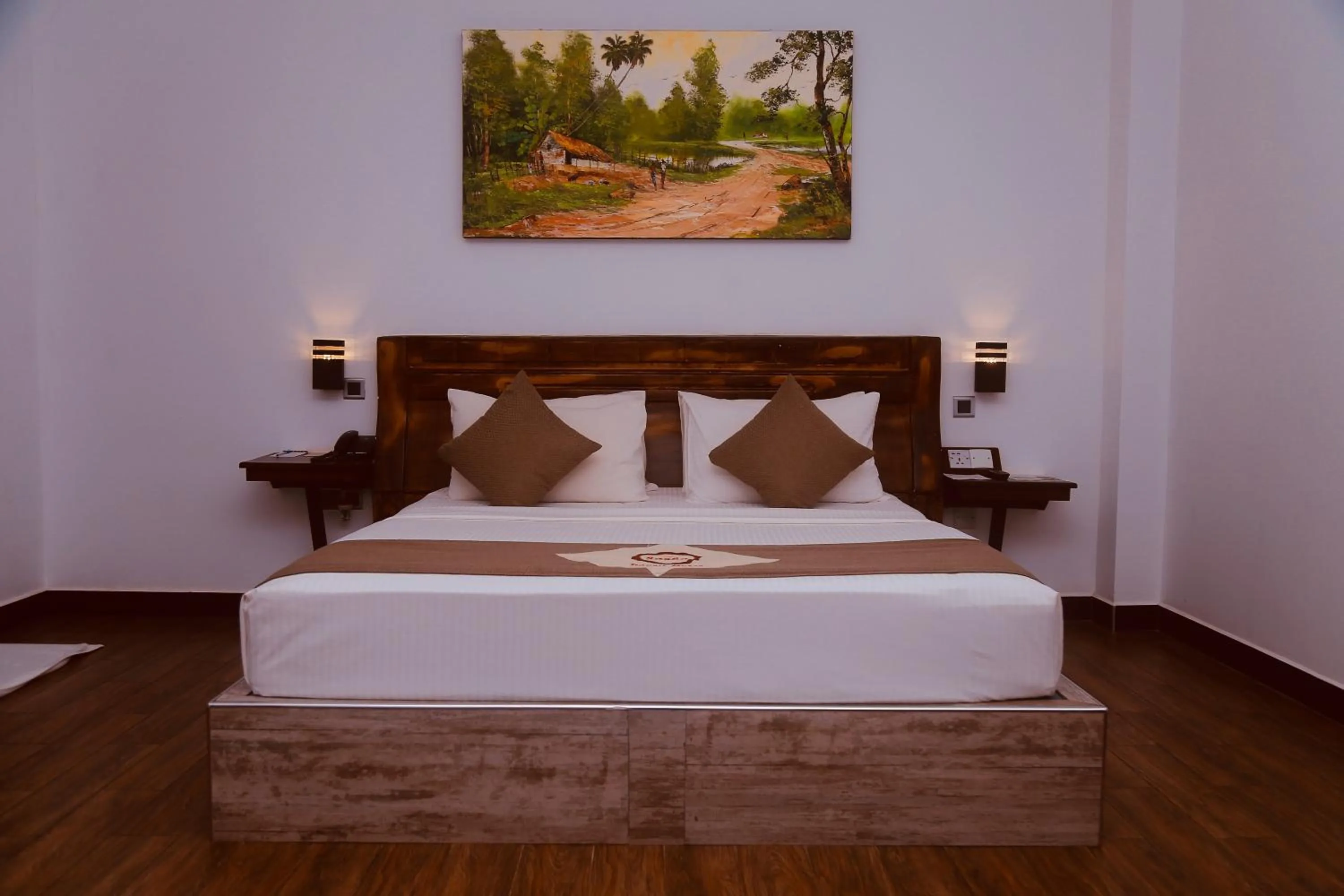 Bed in Sasha Transit Hotel