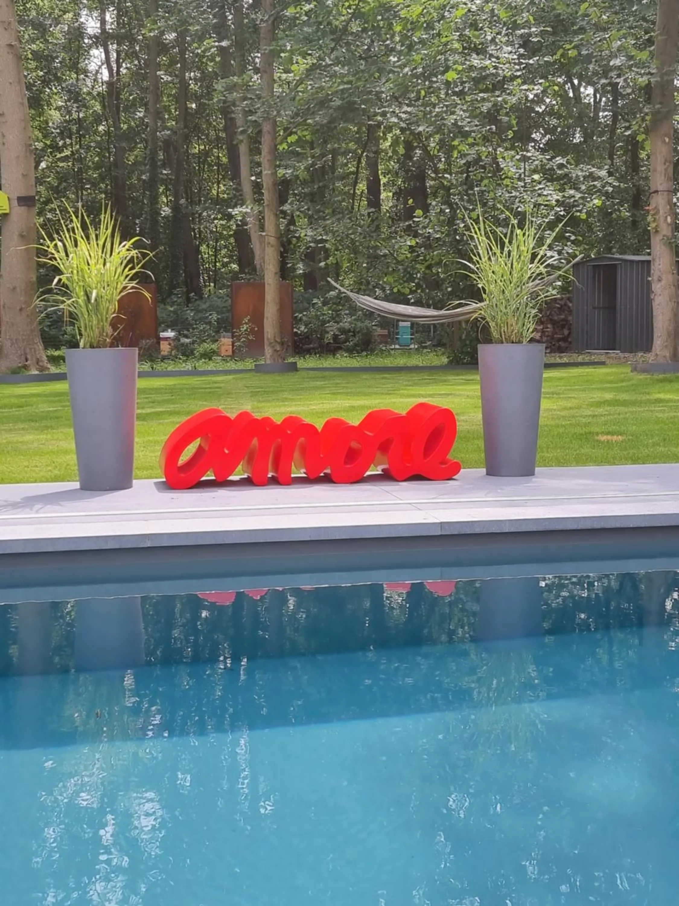 Swimming pool in Table et chambre particulière