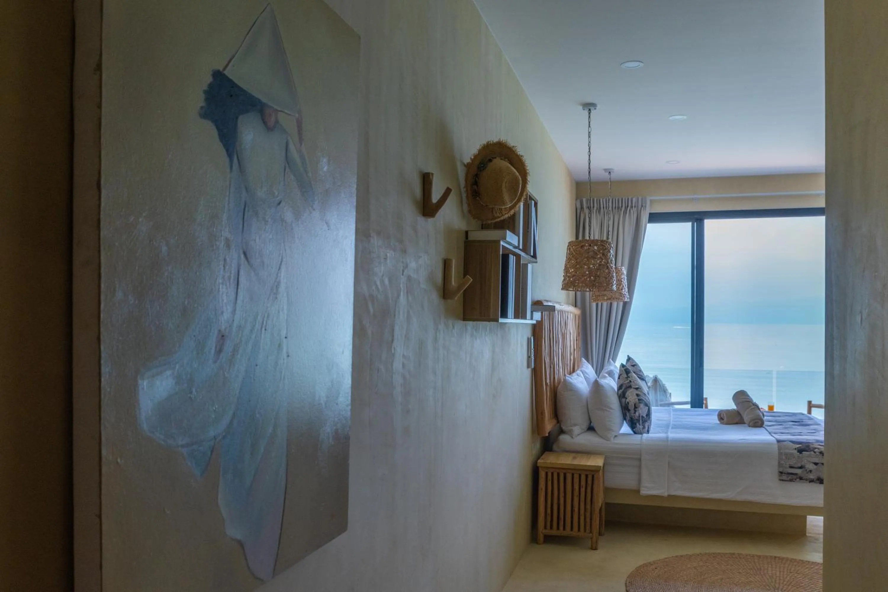 Decorative detail, Bed in Riviera Beach Hotel