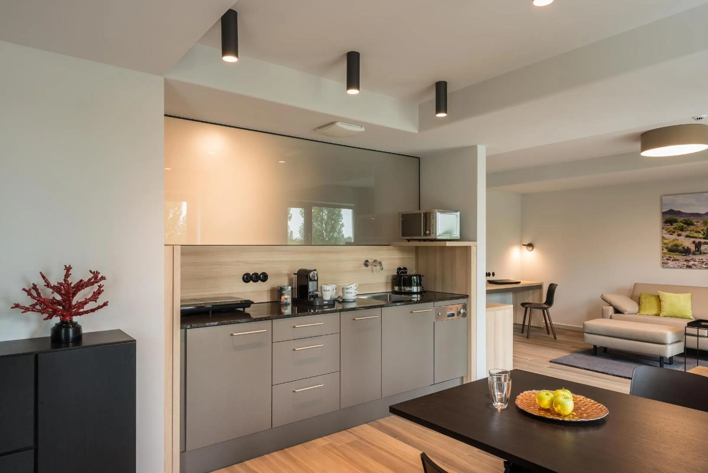 Kitchen or kitchenette in Golden Ball, Exclusive Serviced Apartments Munich