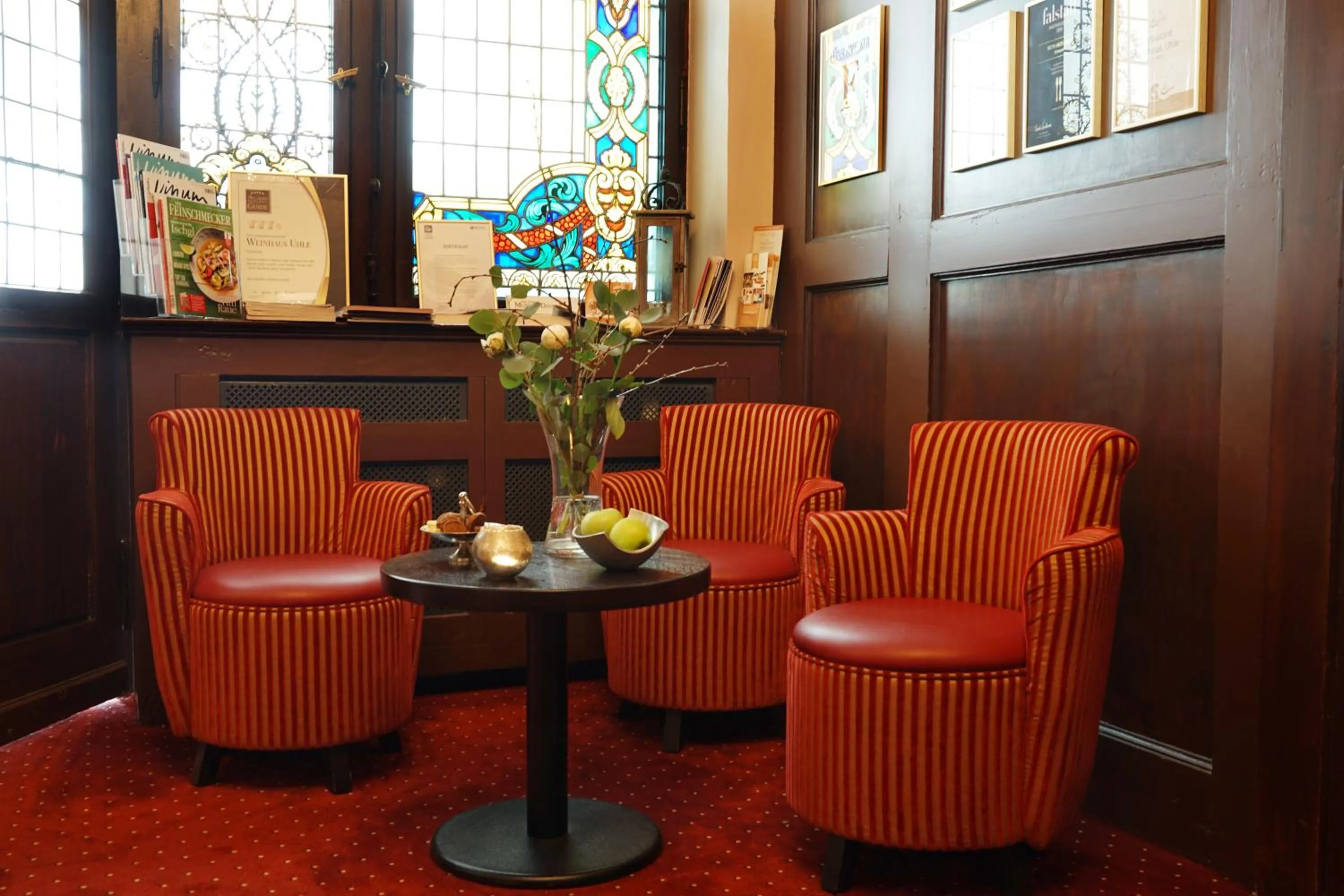 Lobby or reception in Weinhaus Uhle