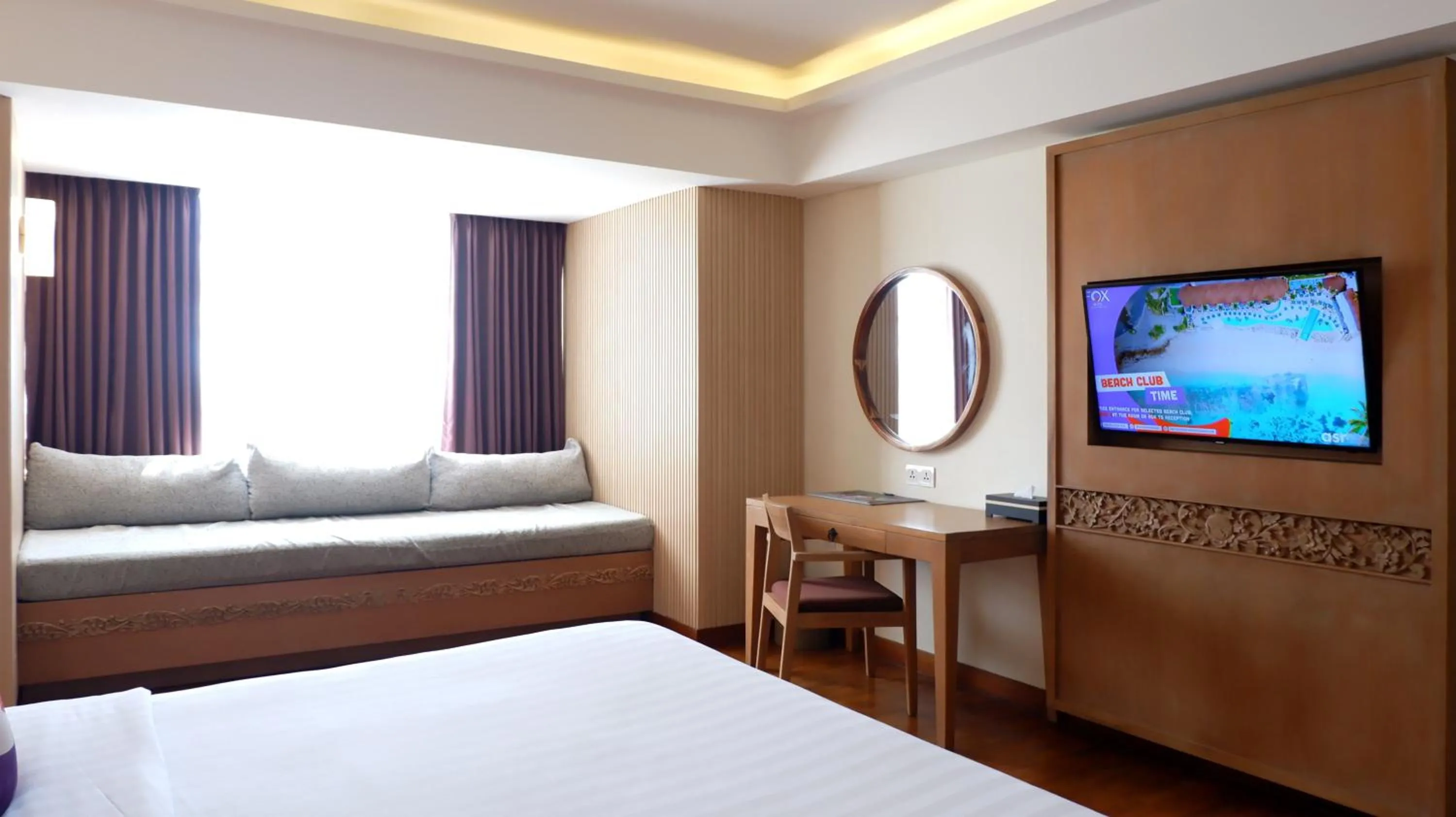 TV and multimedia, Bed in FOX Hotel Jimbaran Beach Bali
