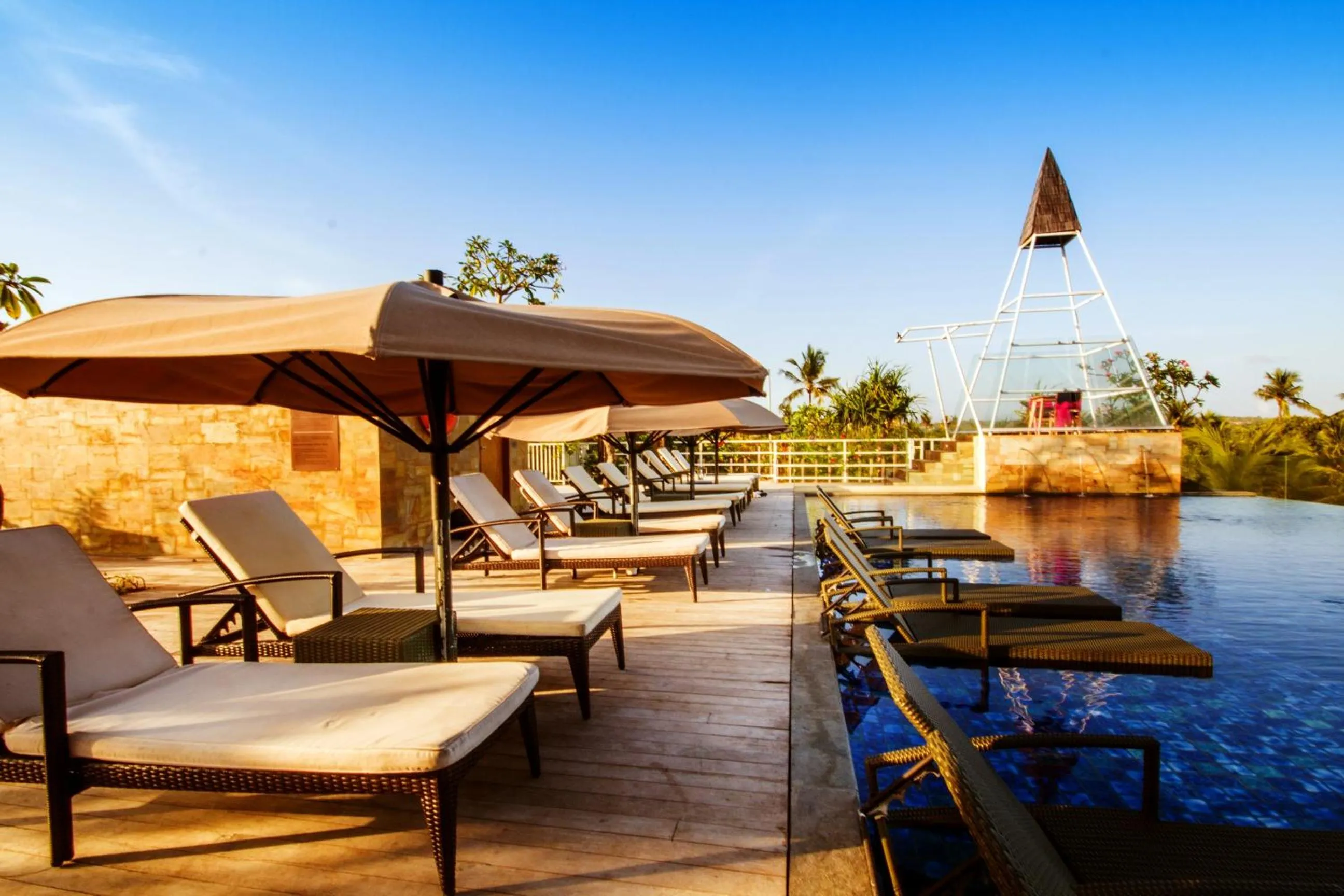 Swimming pool in FOX Hotel Jimbaran Beach Bali