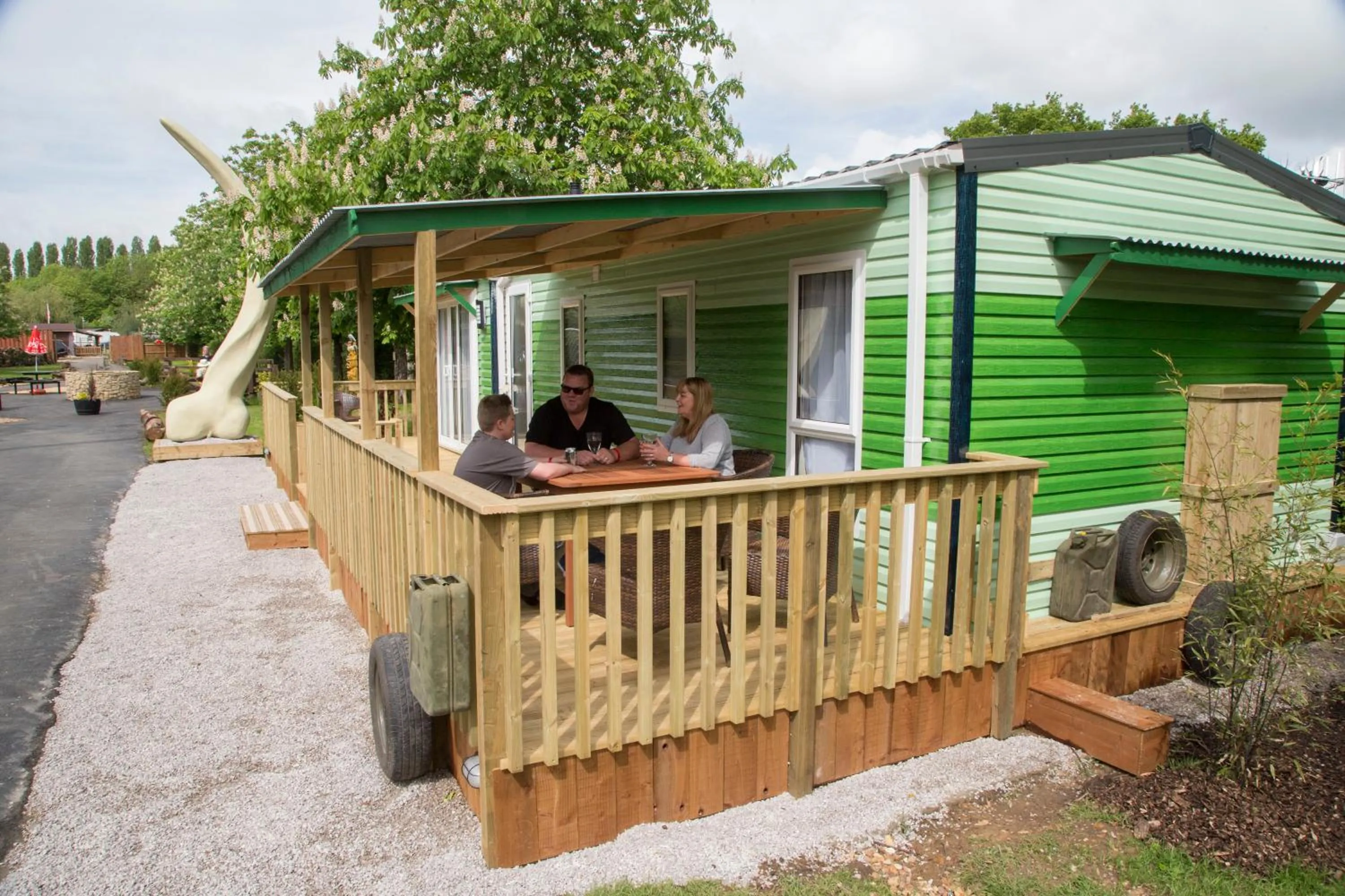 Patio in Adventurer's Village Milton Keynes