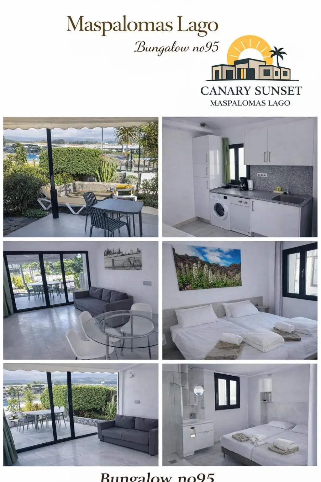 Bungalow with Pool View in Maspalomas Lago Canary Sunset Bungalow with Pool View in Maspalomas Lago Canary Sunset