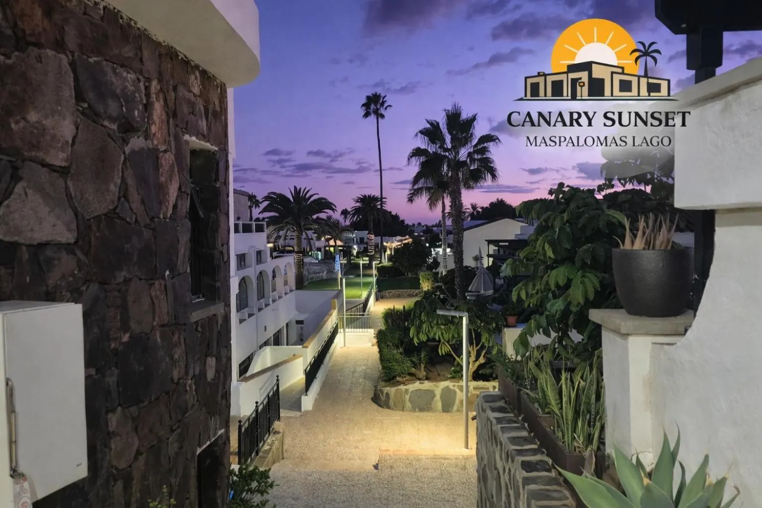 Maspalomas Lago Canary Sunset