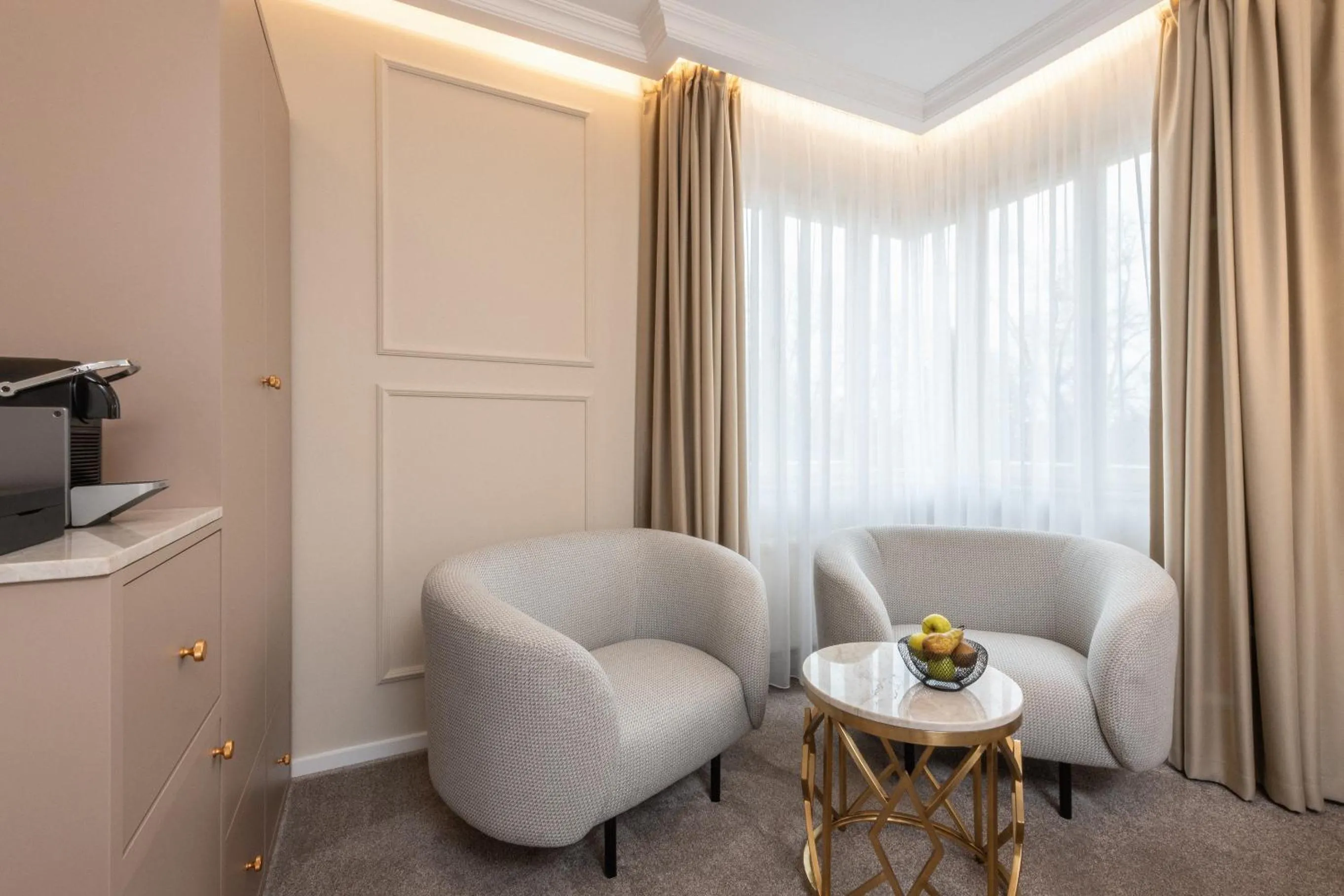 Seating area in Mamma´s Boutique Hotel