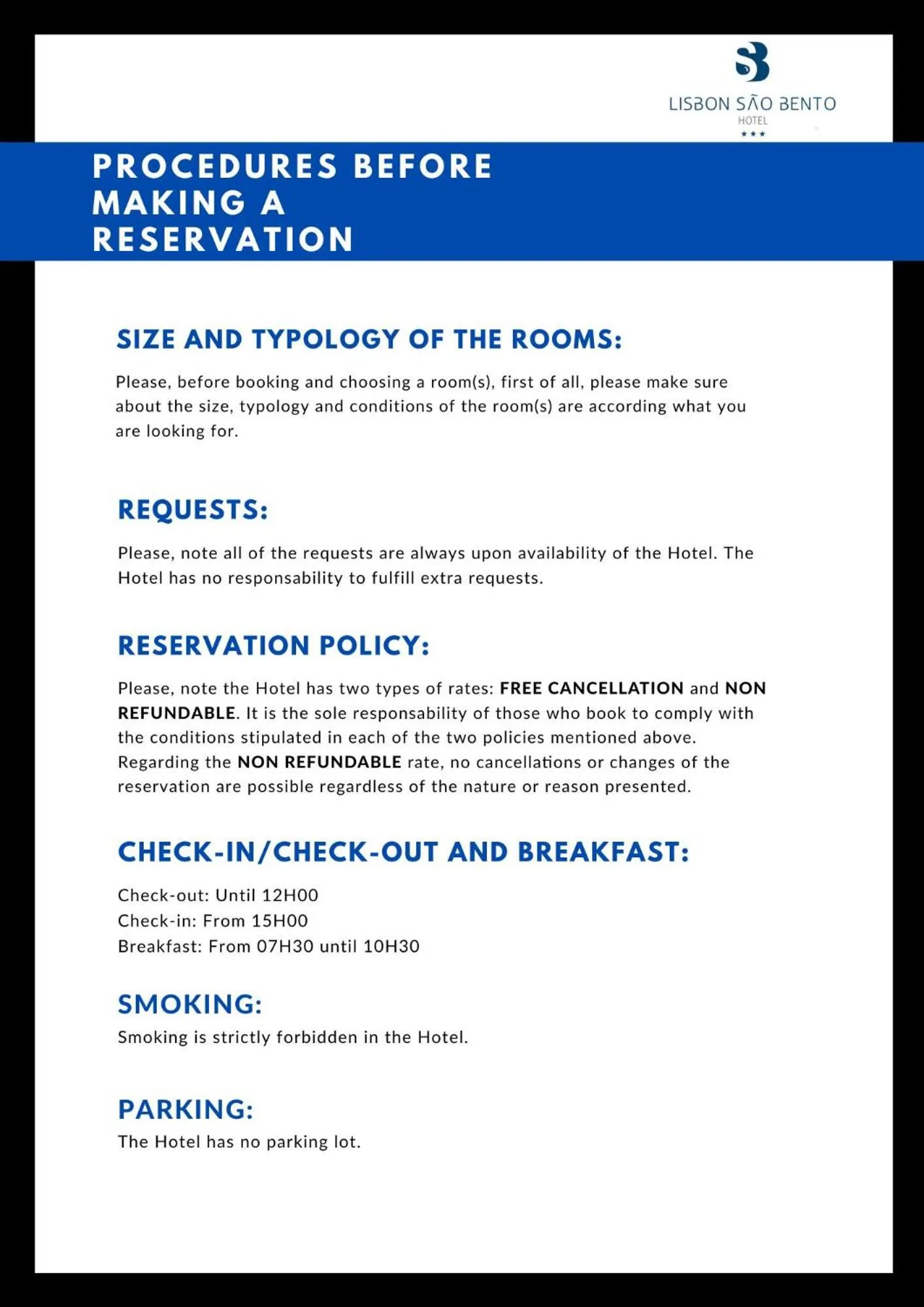 Text overlay in Lisbon Sao Bento Hotel