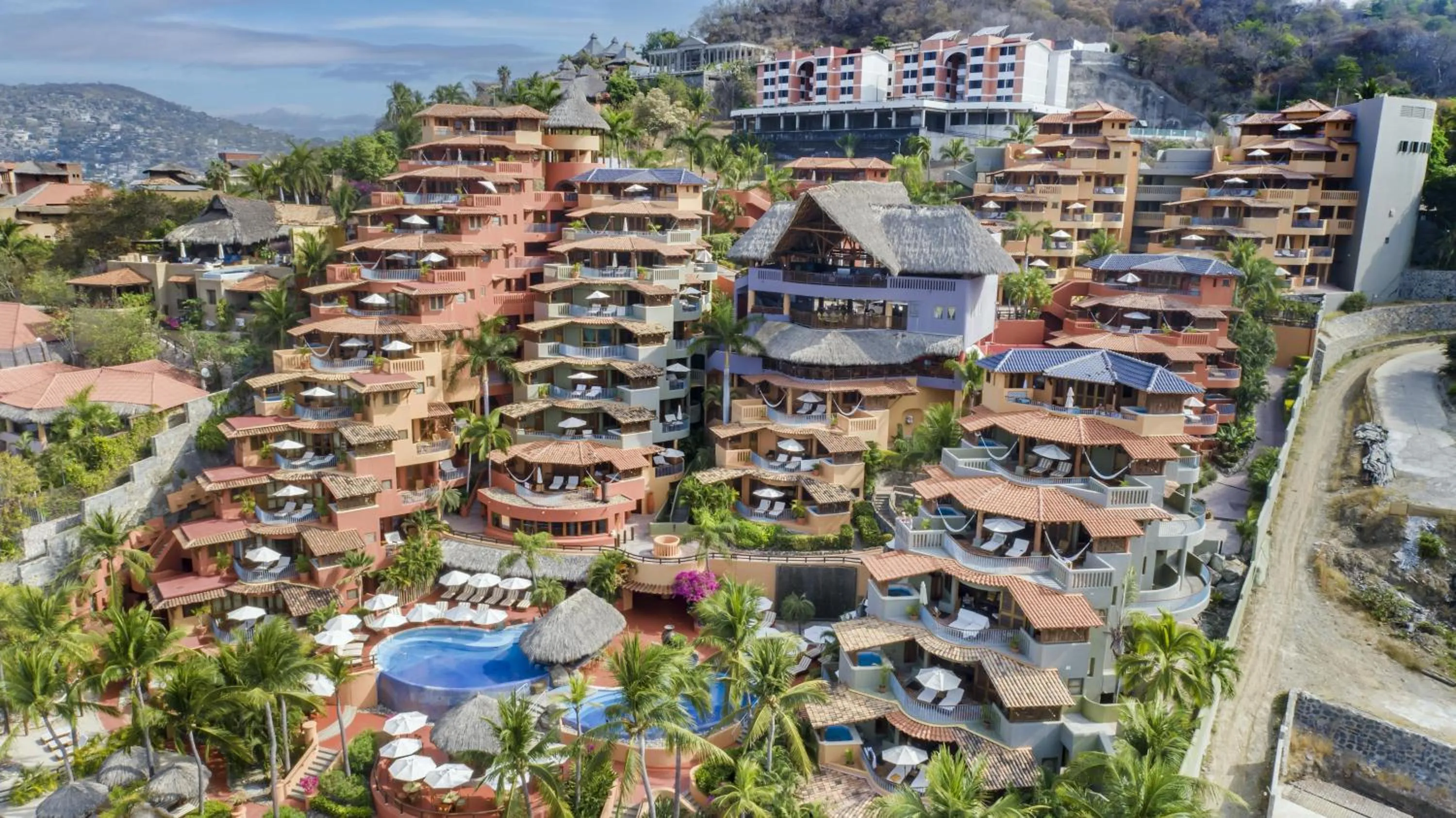 Pool view in Hilton Grand Vacations Club Zihuatanejo