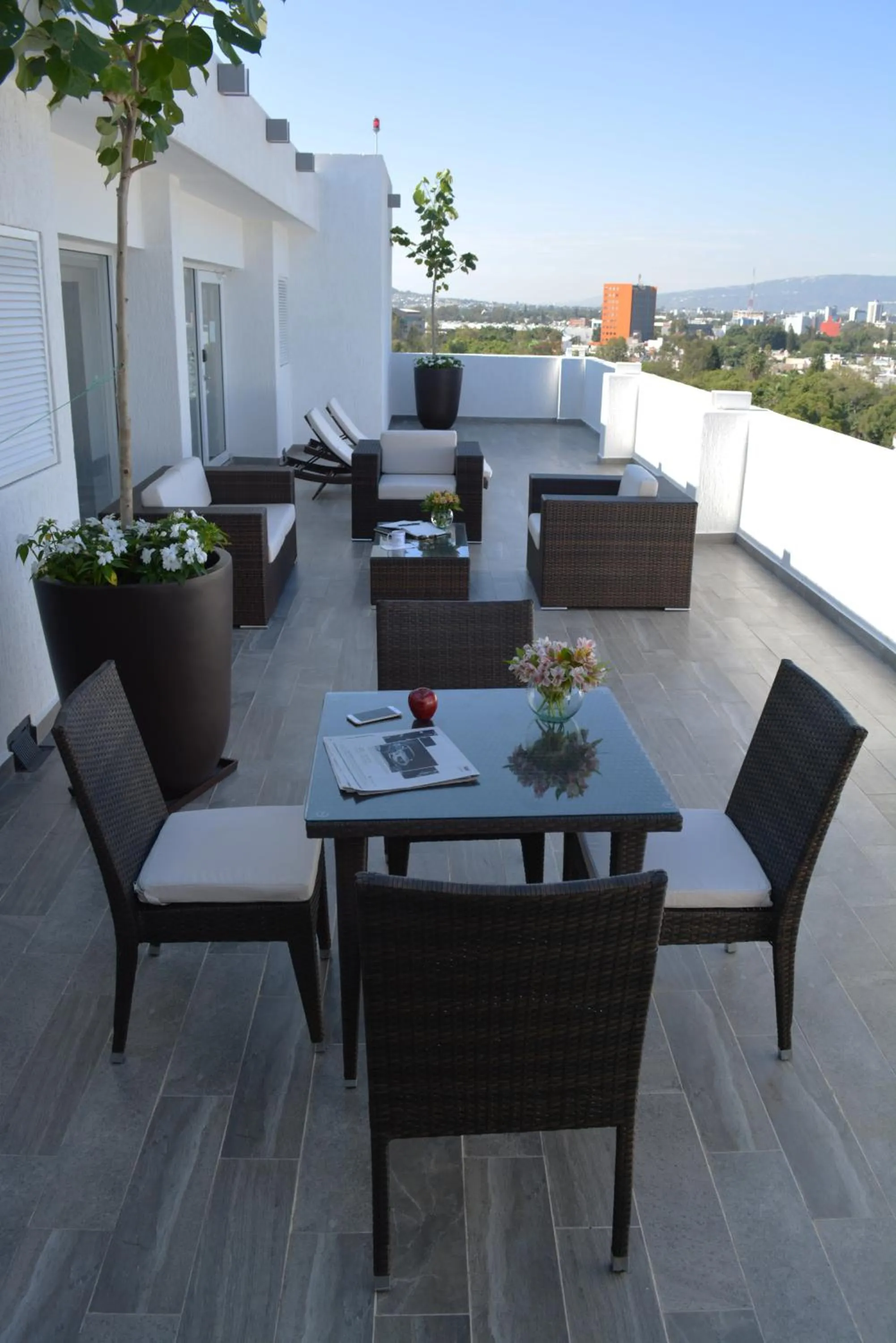 Balcony/Terrace in Eco Hotel Guadalajara Expo