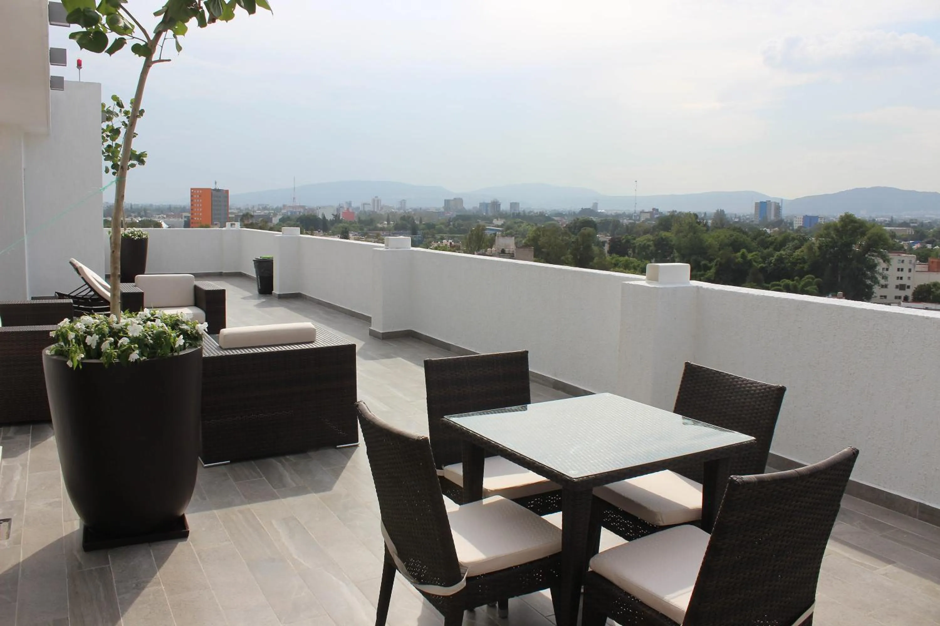 Balcony/Terrace in Eco Hotel Guadalajara Expo