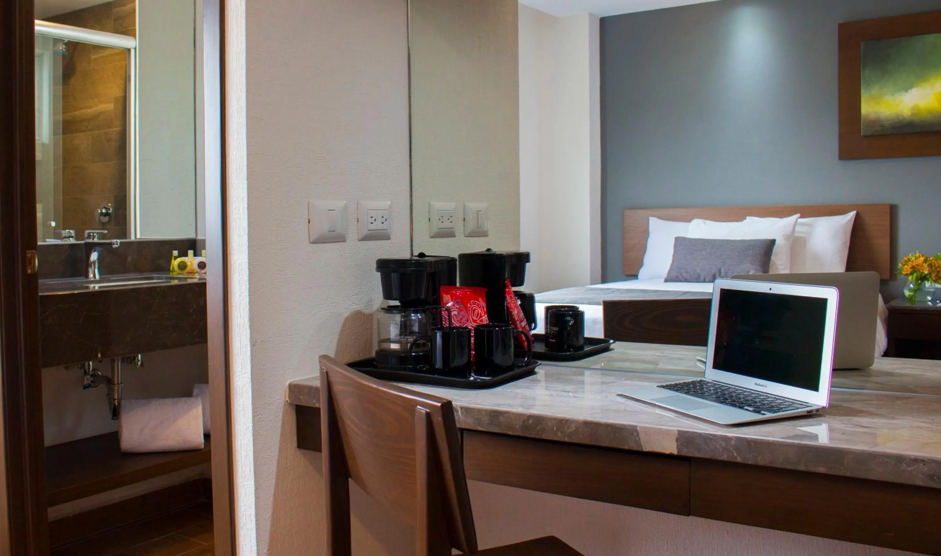 Bedroom, Bed in Eco Hotel Guadalajara Expo