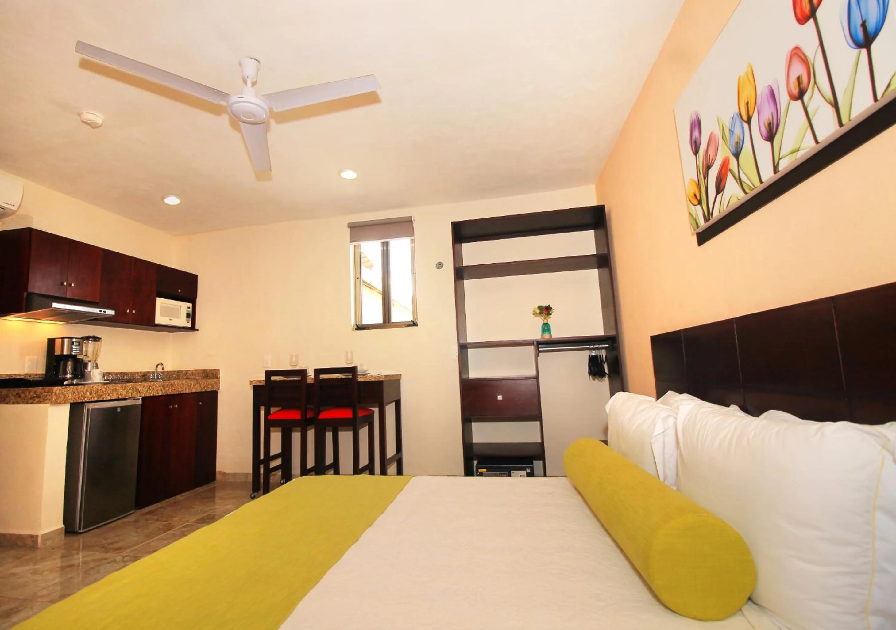 Kitchen or kitchenette in Papagayo Hotel Boutique