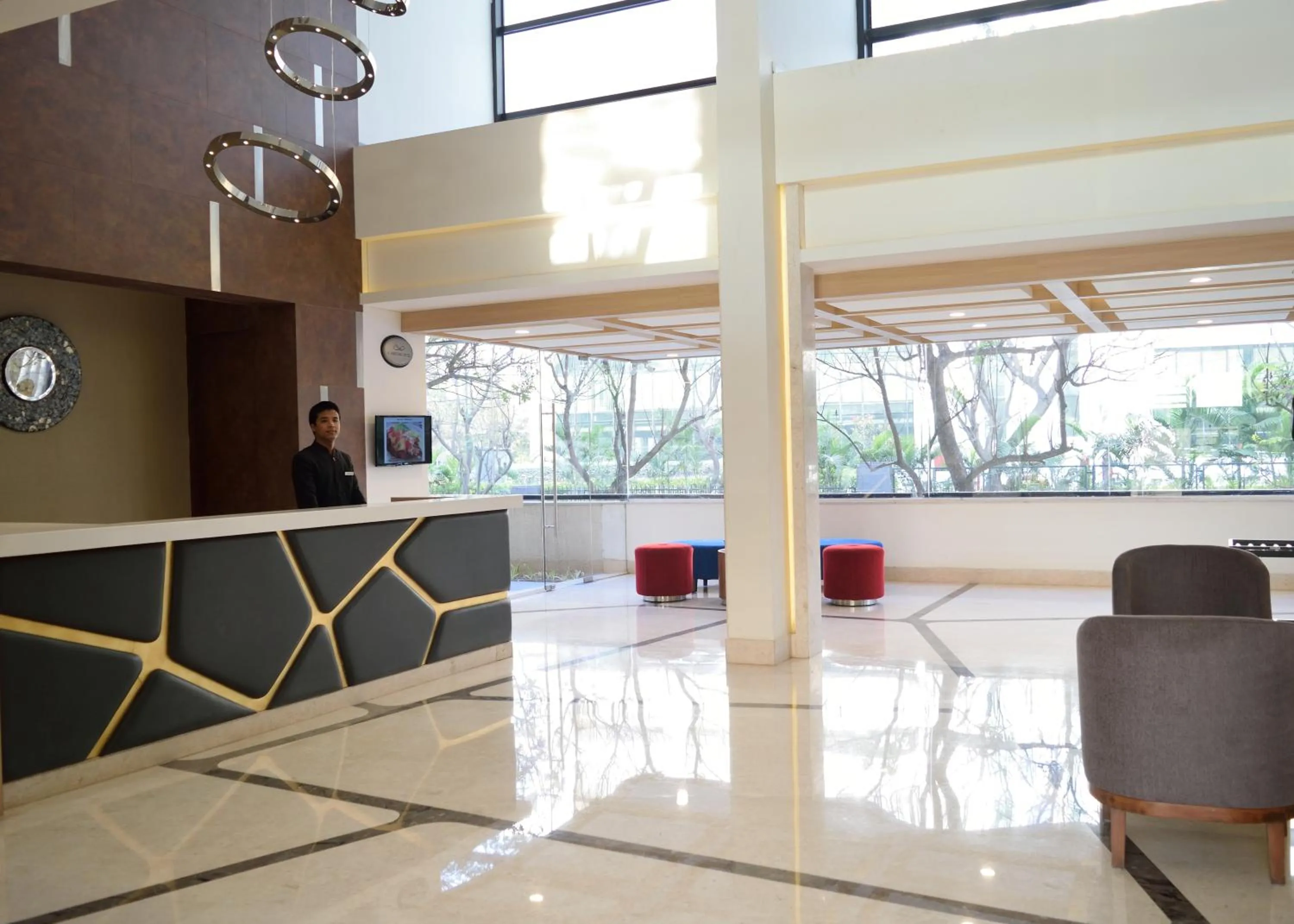Lobby or reception in Sarovar Portico Outer Ring Road