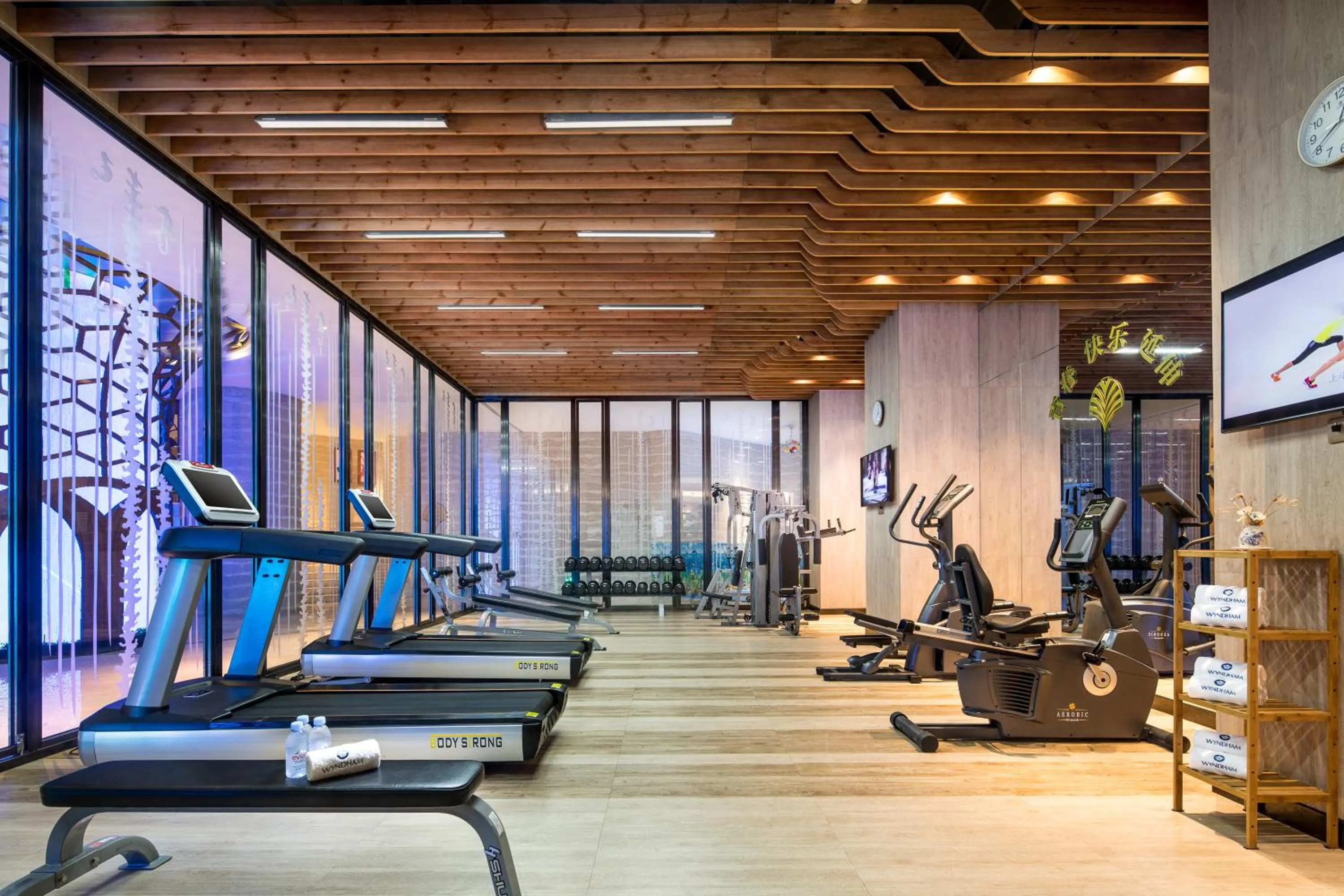 Fitness centre/facilities in Wyndham Hainan Clearwater Bay Resort