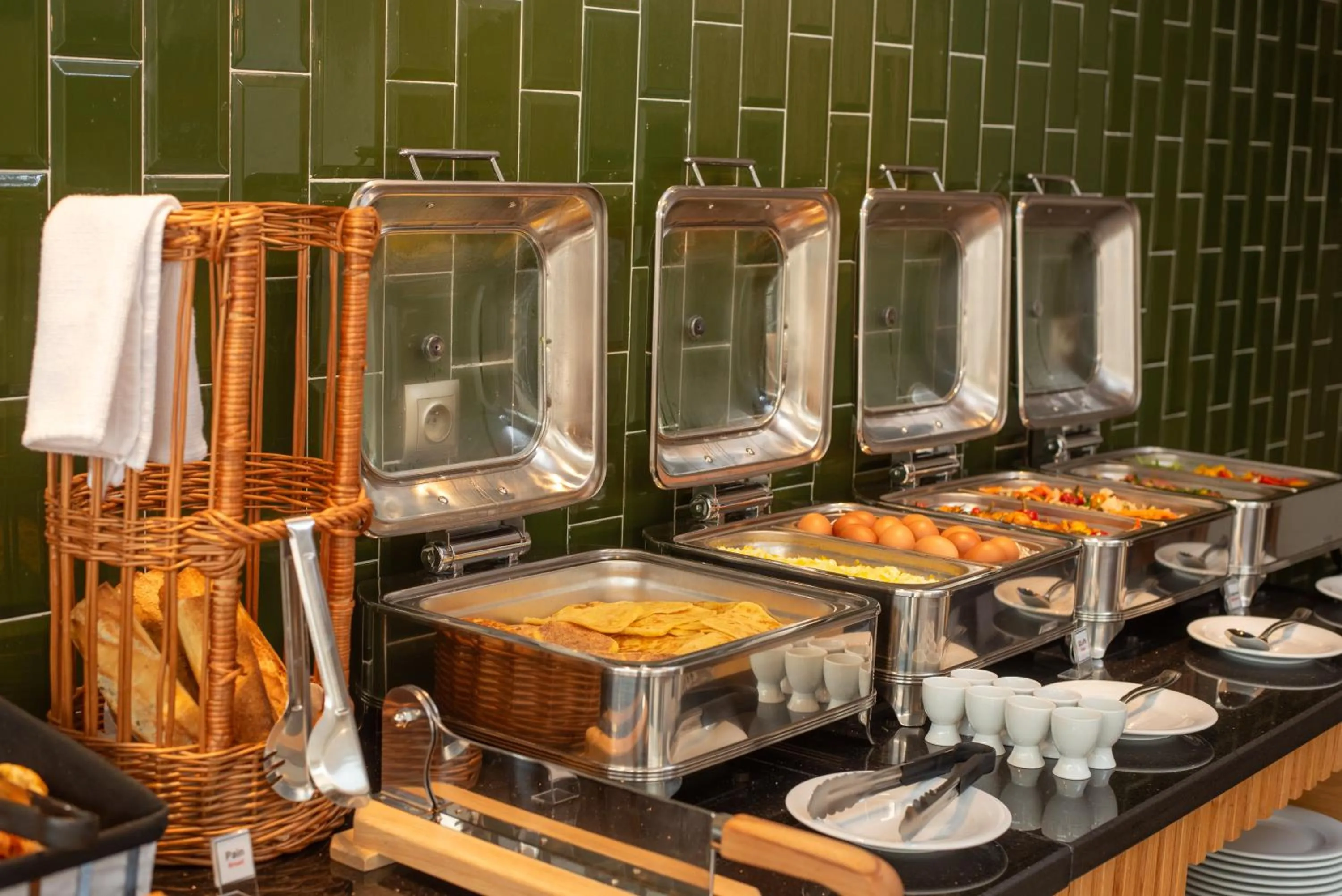 Buffet breakfast in DownTown Hotel Maârif Casablanca By TSA