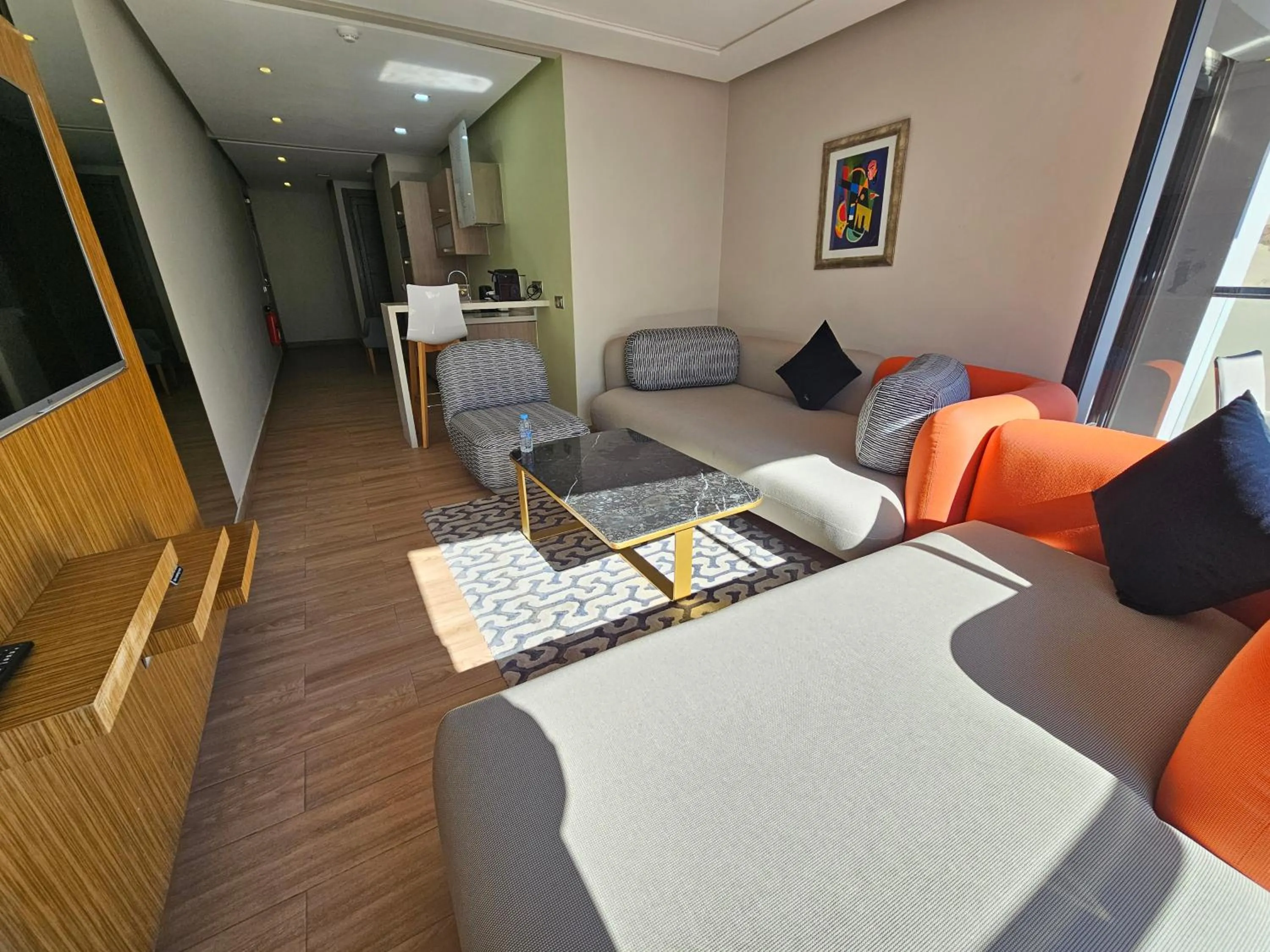 Living room in DownTown Hotel Maârif Casablanca By TSA