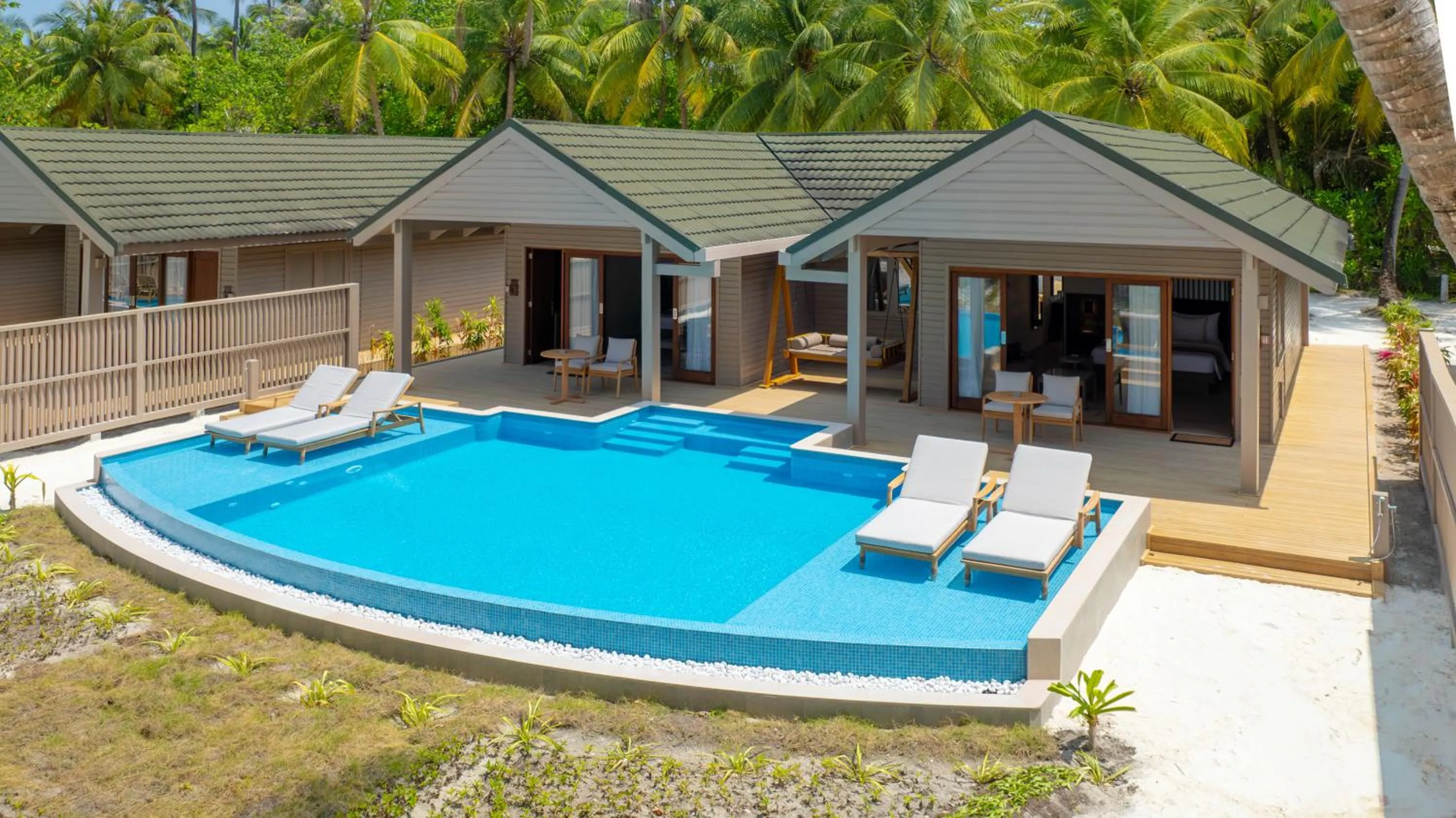 Patio in Meeru Maldives Resort Island