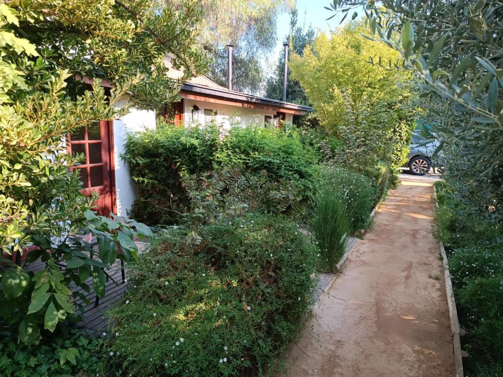 Garden view in Casa Calfu