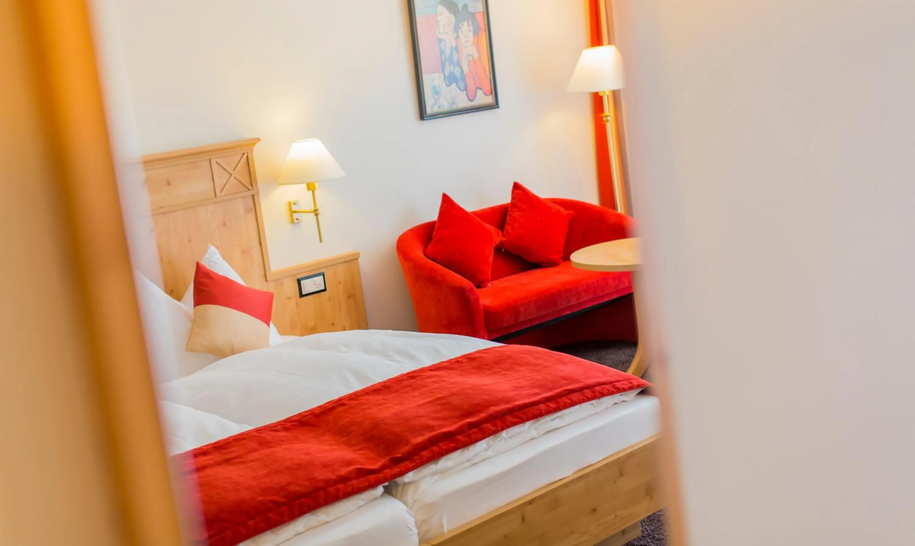 Bed in Hotel Taescherhof