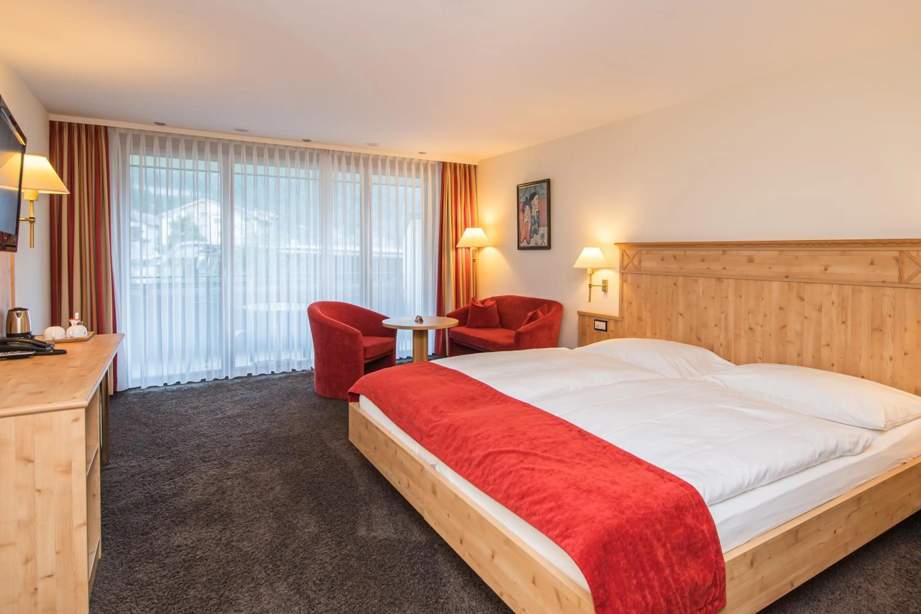 Bed in Hotel Taescherhof