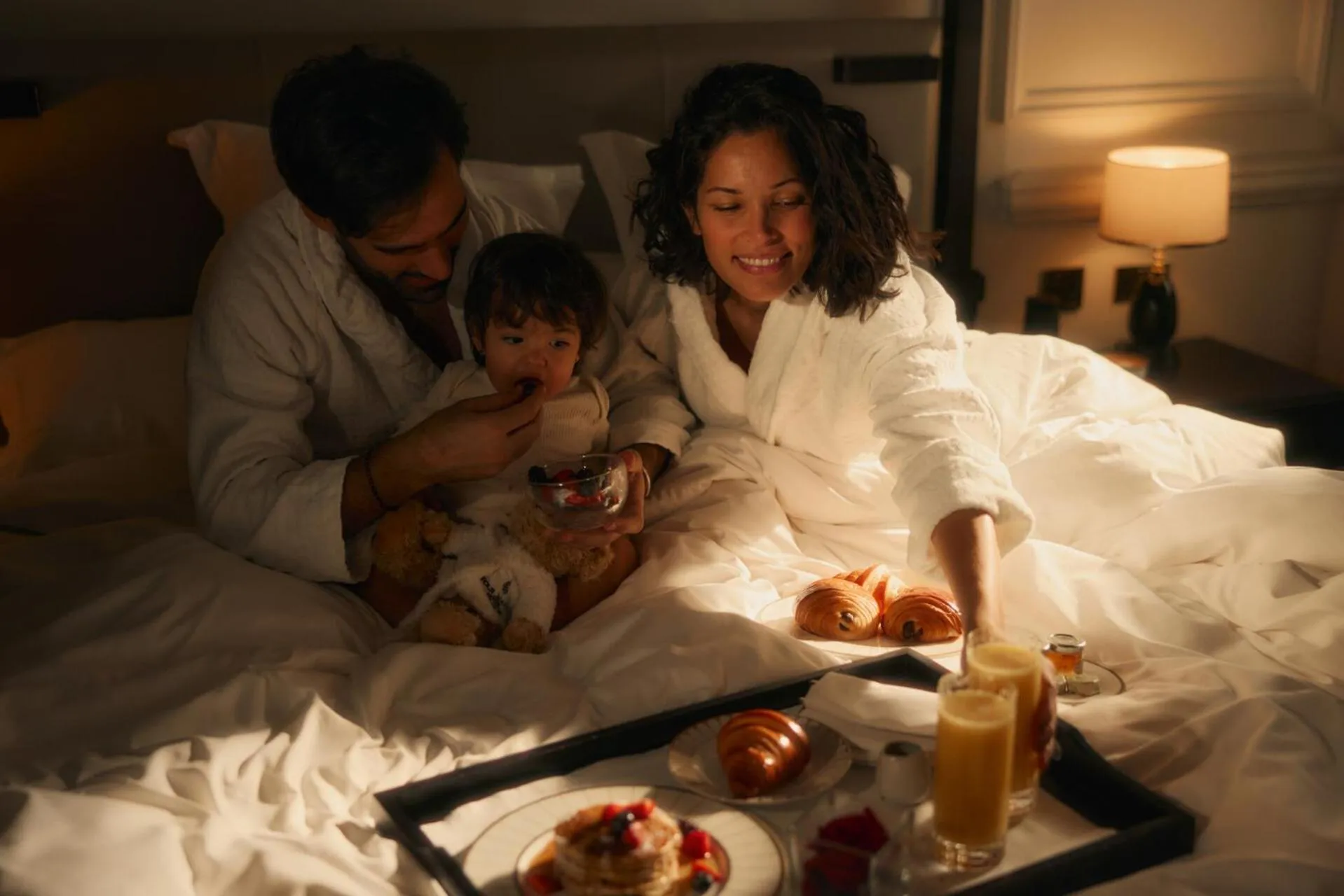 People in Four Seasons Hotel London at Tower Bridge