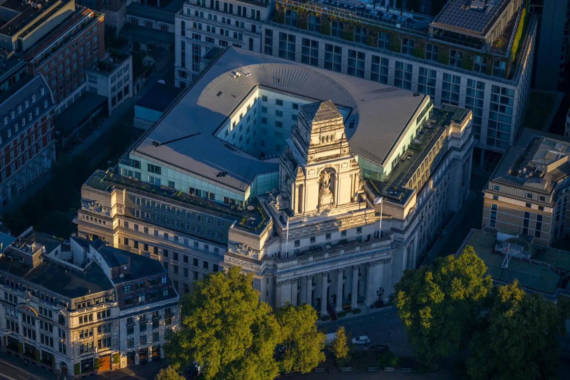 Property building in Four Seasons Hotel London at Tower Bridge