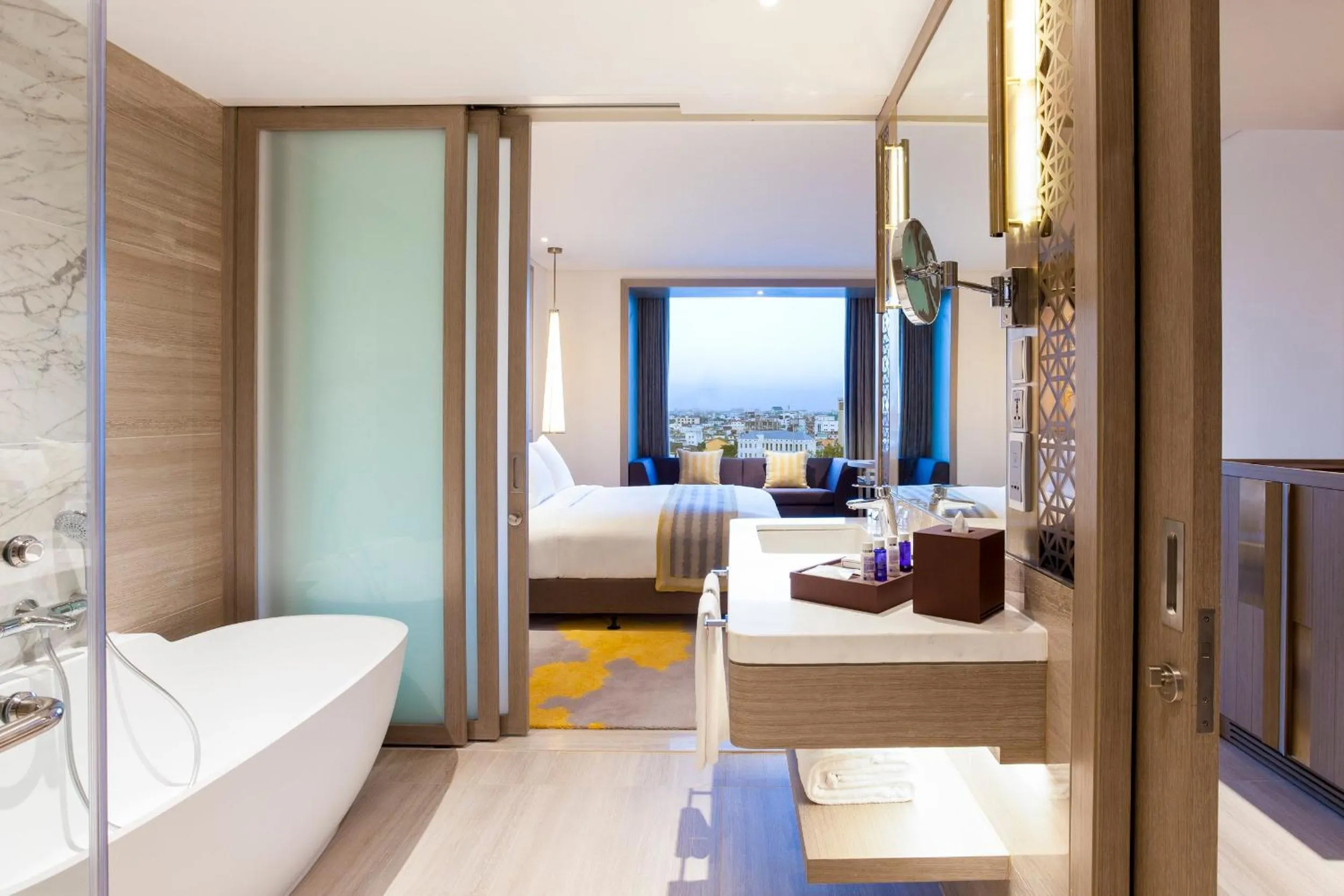 Photo of the whole room, Bed in Crowne Plaza Vientiane by IHG