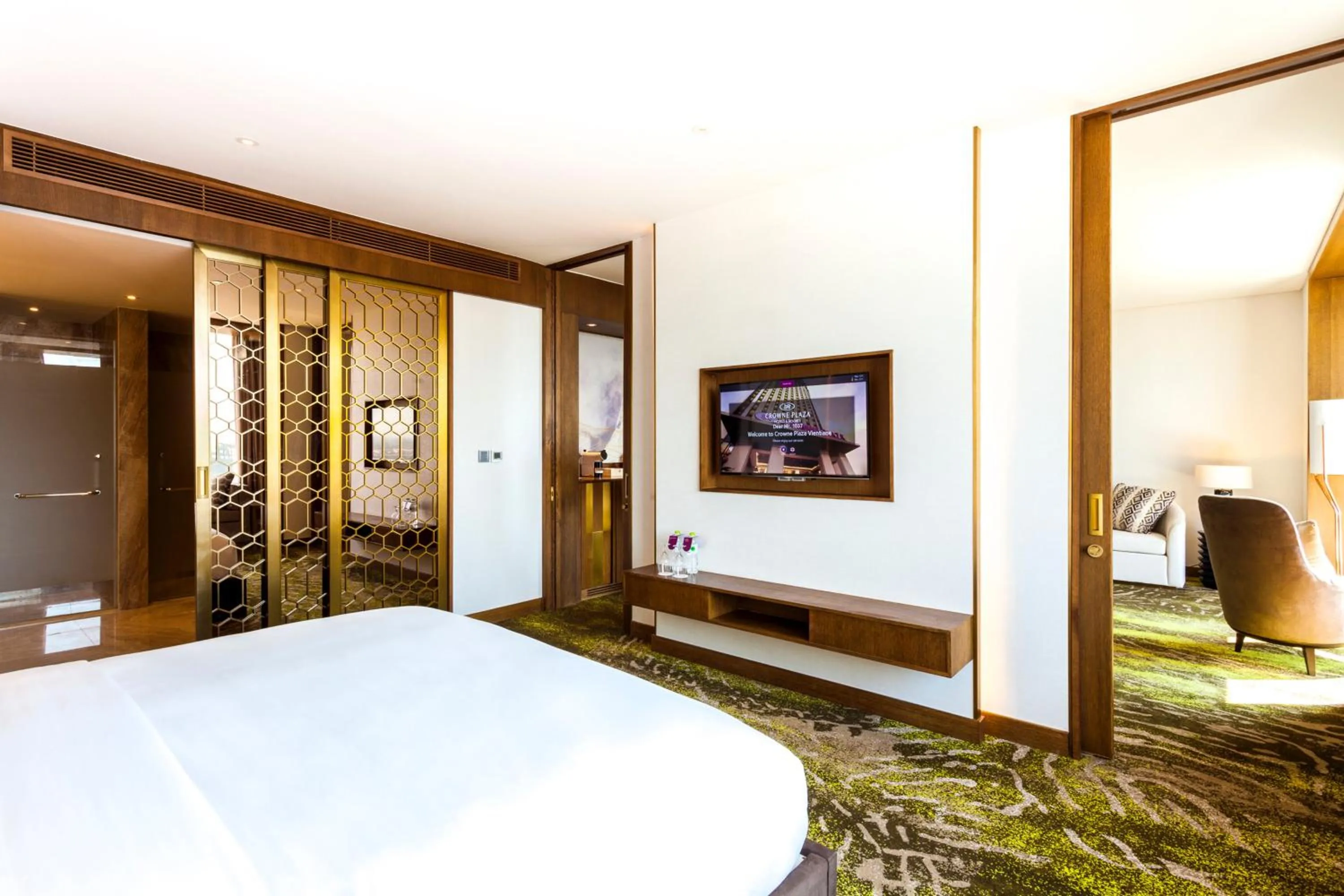 Photo of the whole room, Bed in Crowne Plaza Vientiane by IHG