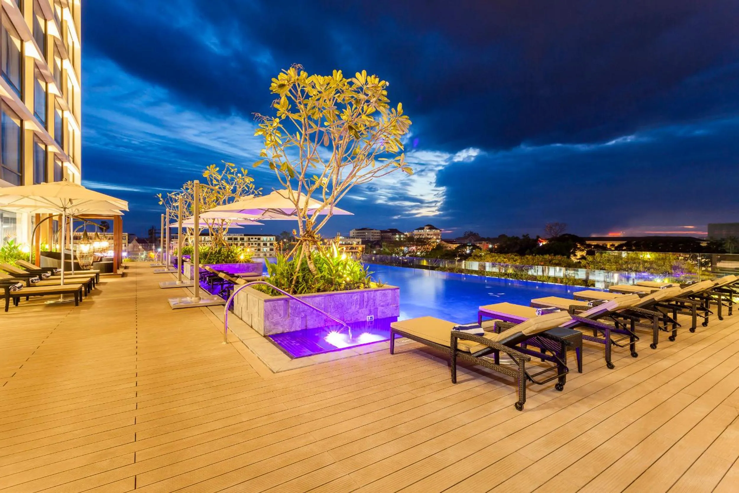 Swimming pool in Crowne Plaza Vientiane by IHG