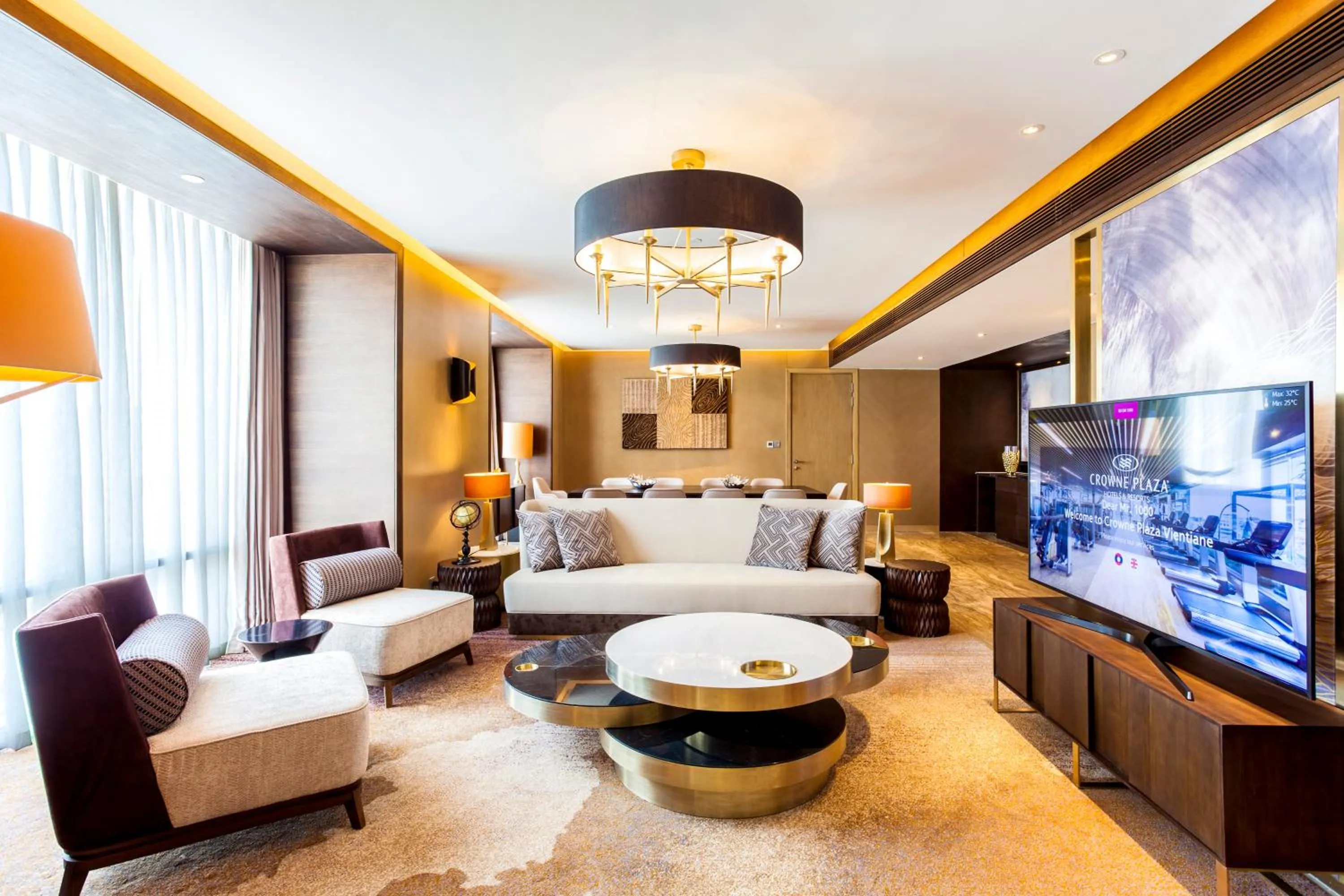 Living room in Crowne Plaza Vientiane by IHG