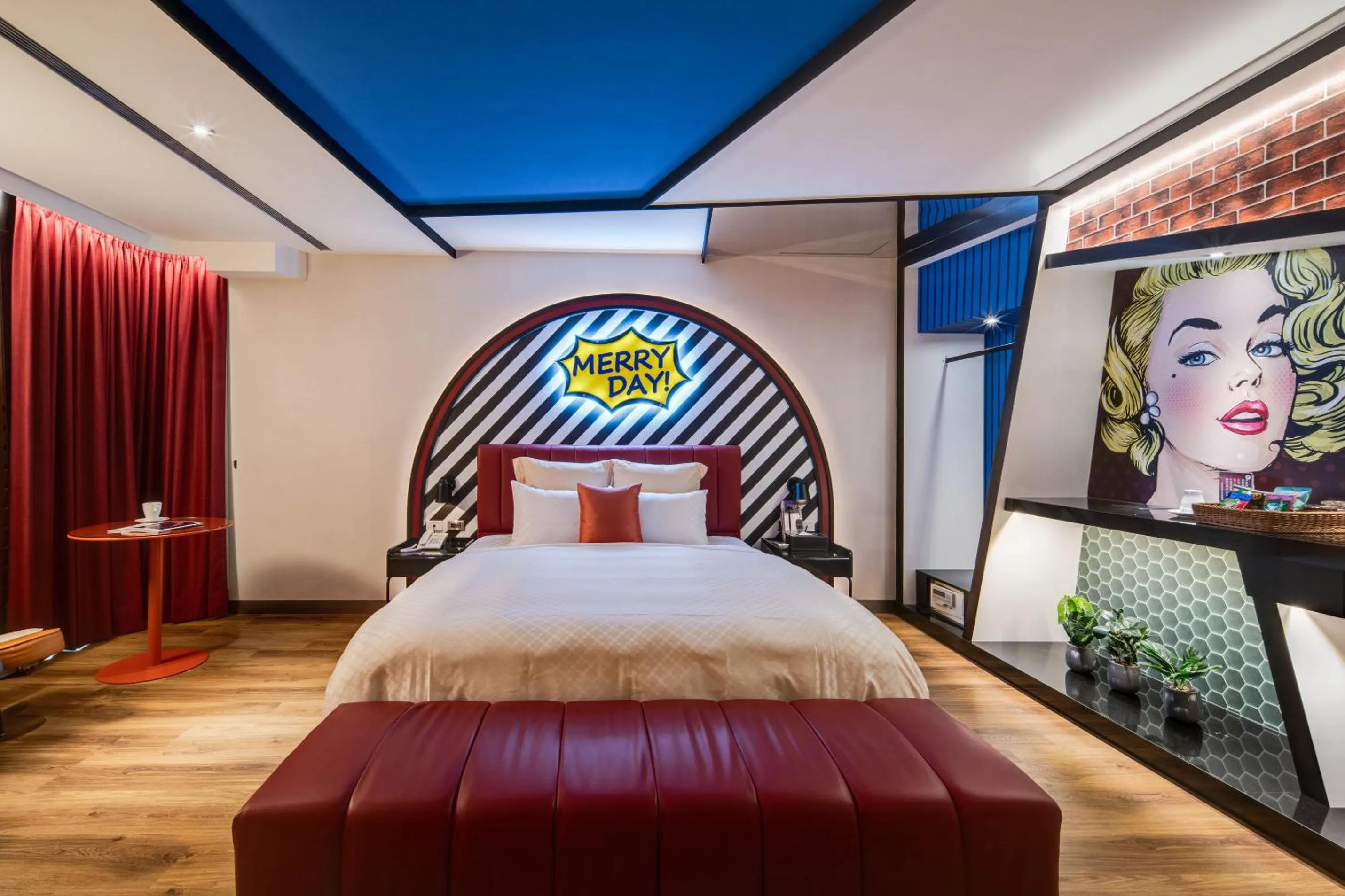 Bed in Merry Day Motel Zhonghe Branch