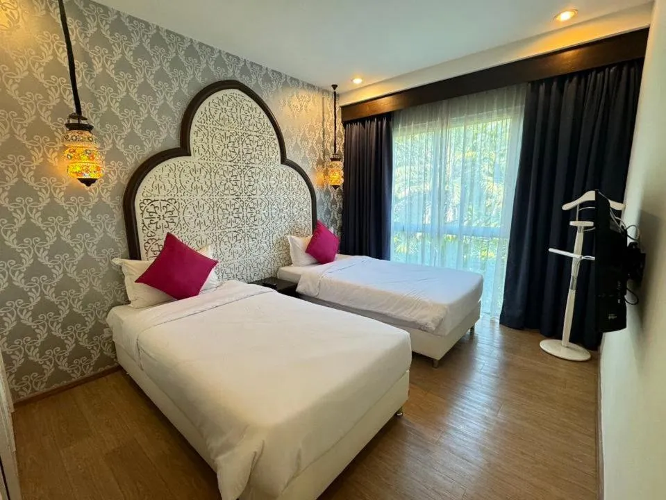 Bed in The Grand Morocc Hotel