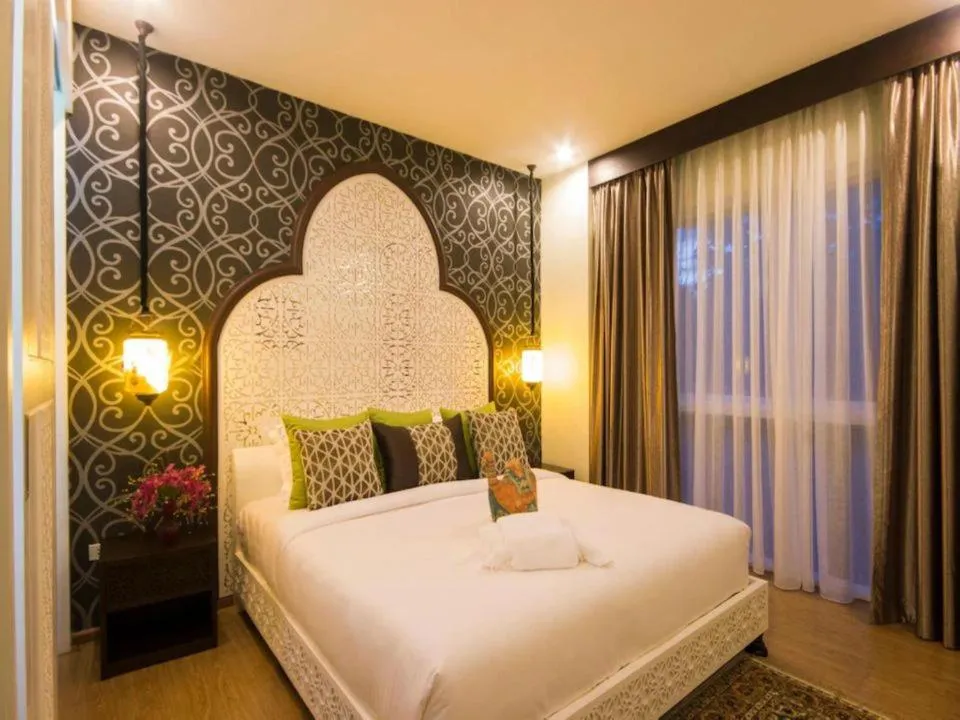 Bed in The Grand Morocc Hotel