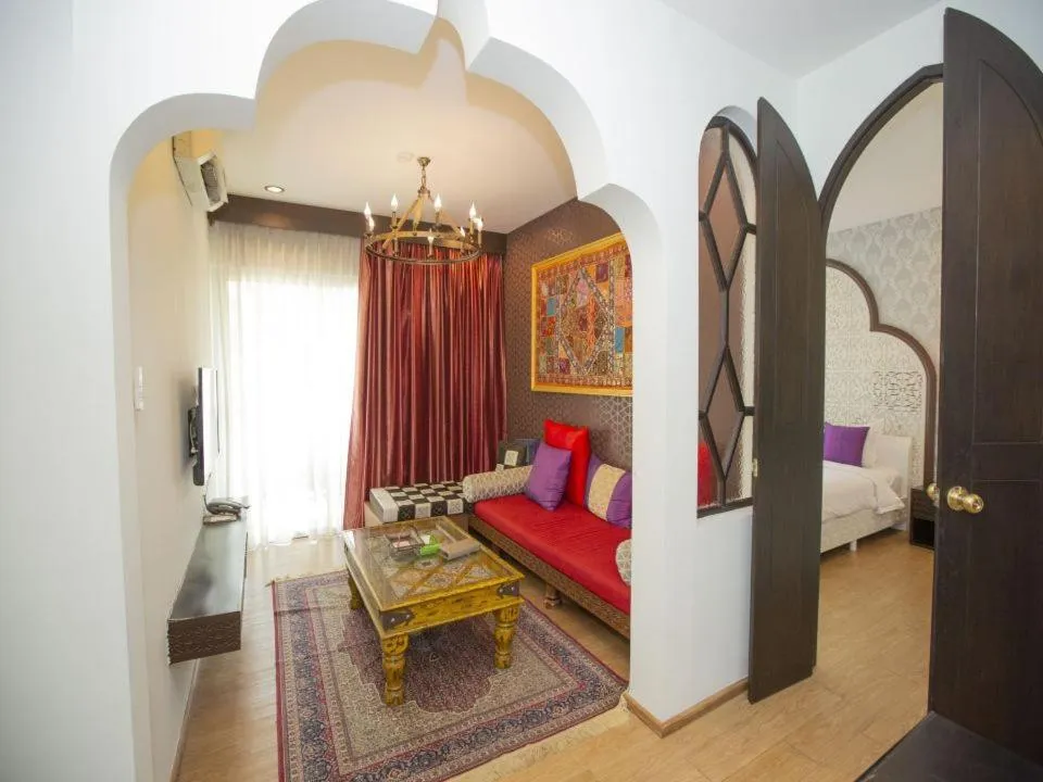 Bed in The Grand Morocc Hotel