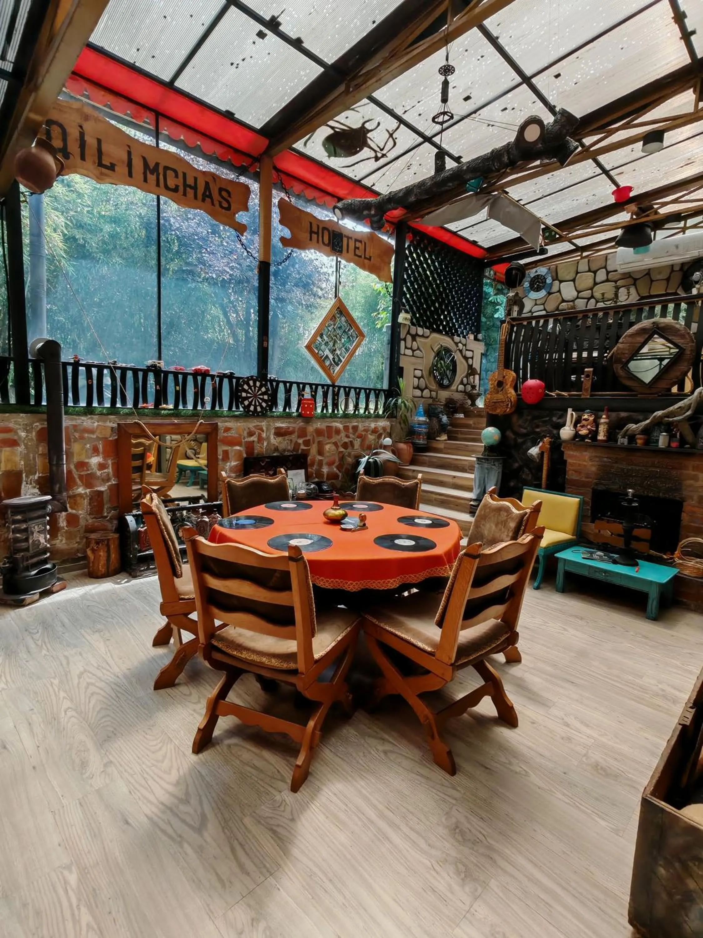 Living room in Qilimcha's Guesthouse-Art Museum