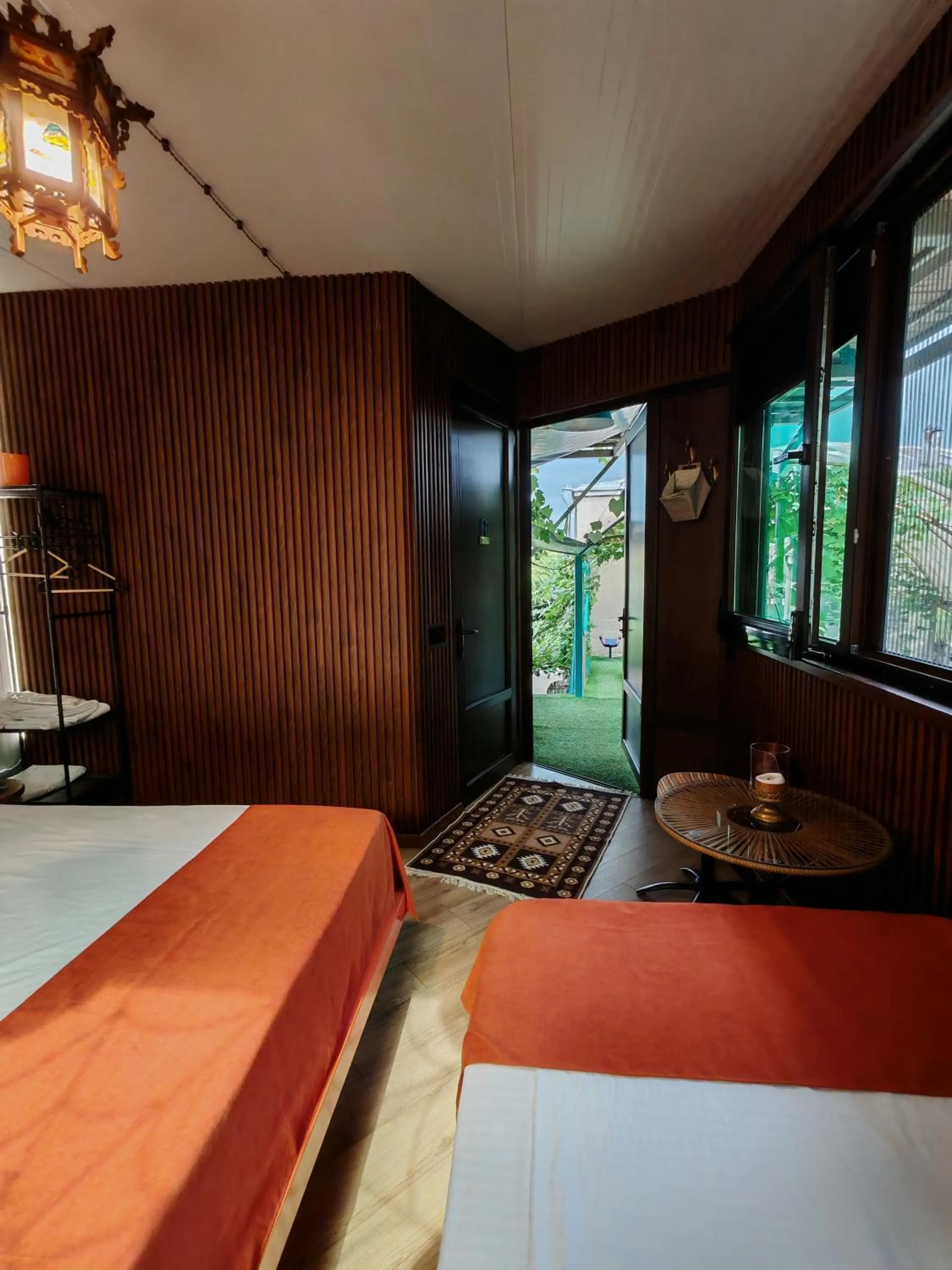 Bed in Qilimcha's Guesthouse-Art Museum