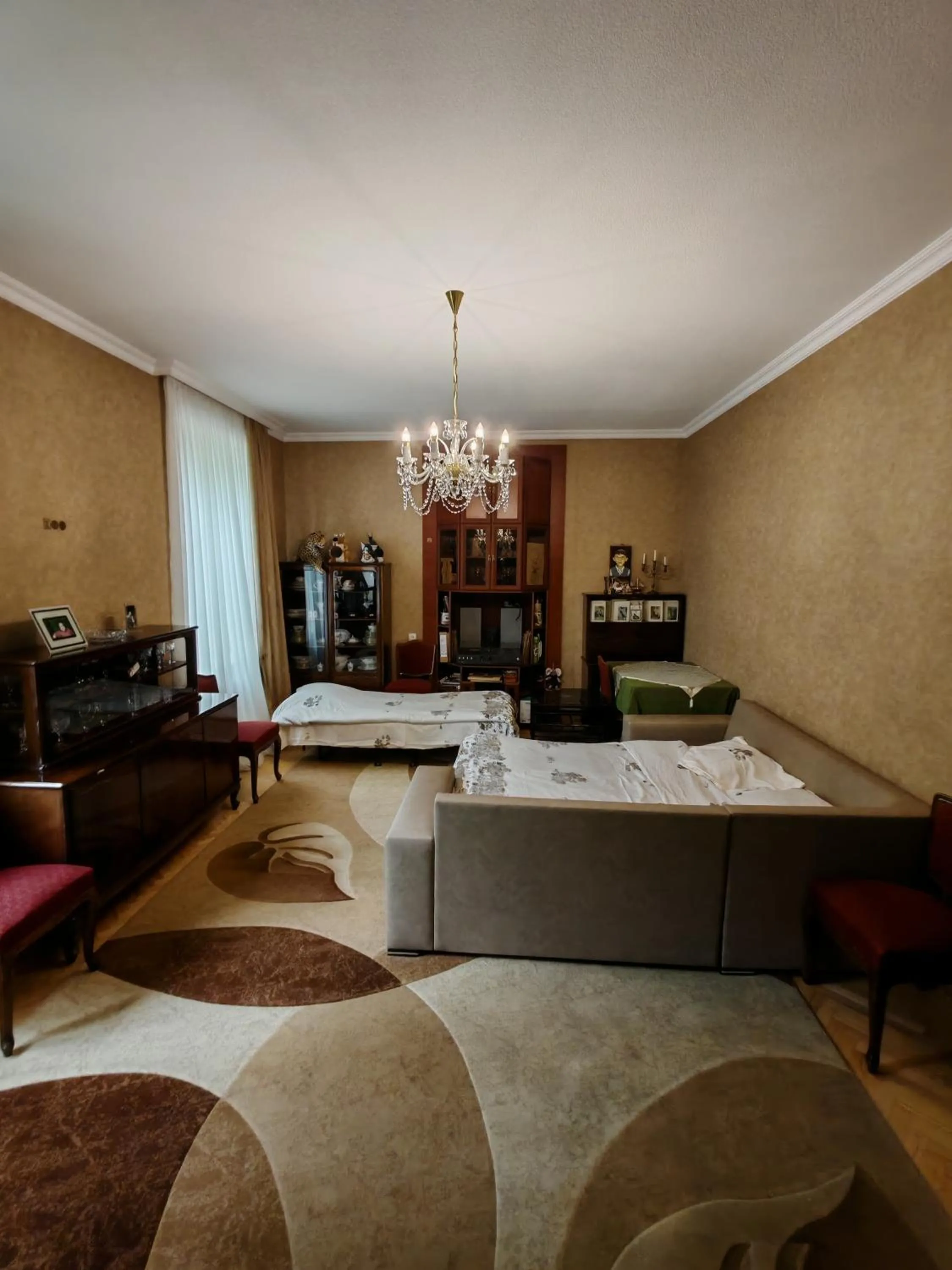 Bed in Qilimcha's Guesthouse-Art Museum