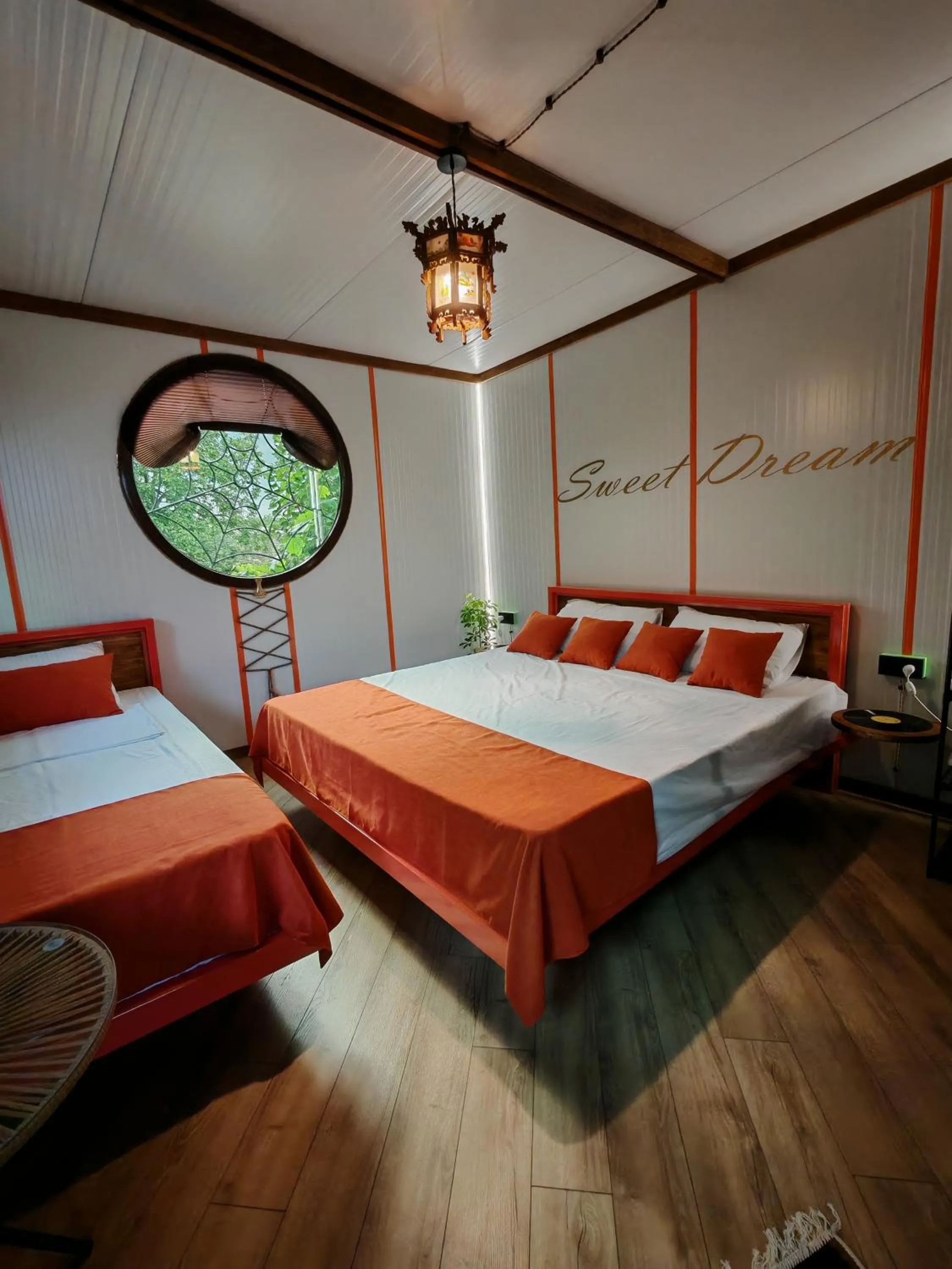 Bed in Qilimcha's Guesthouse-Art Museum