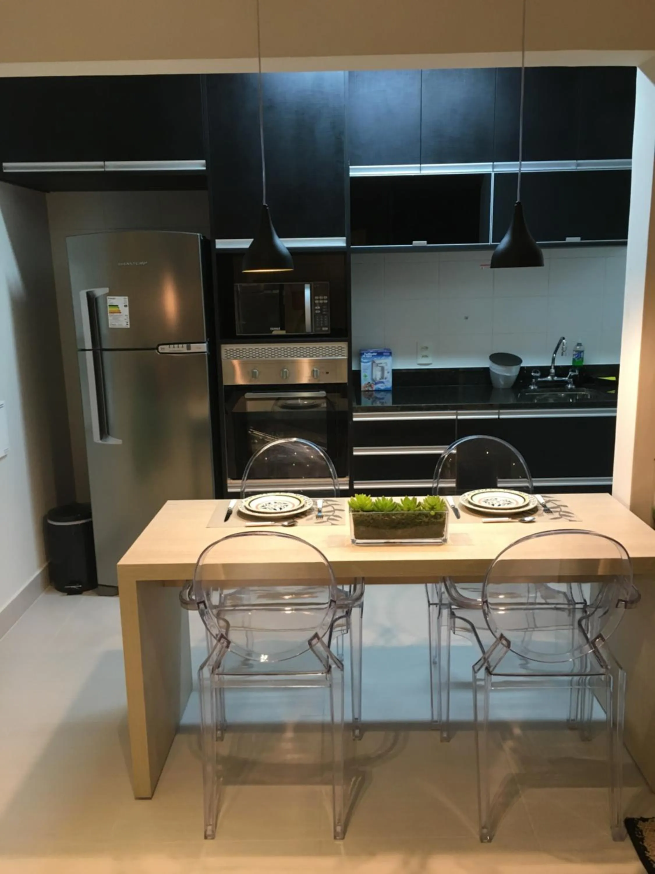 Kitchen or kitchenette in Menara - Perto do Hospital Albert Einstein e MorumBIS