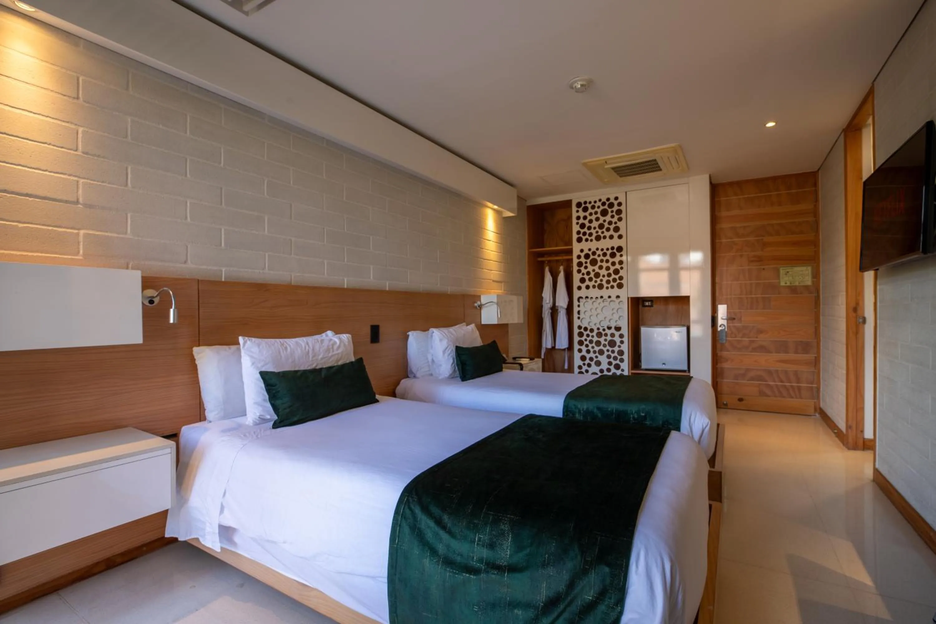 Bed in Terra Biohotel