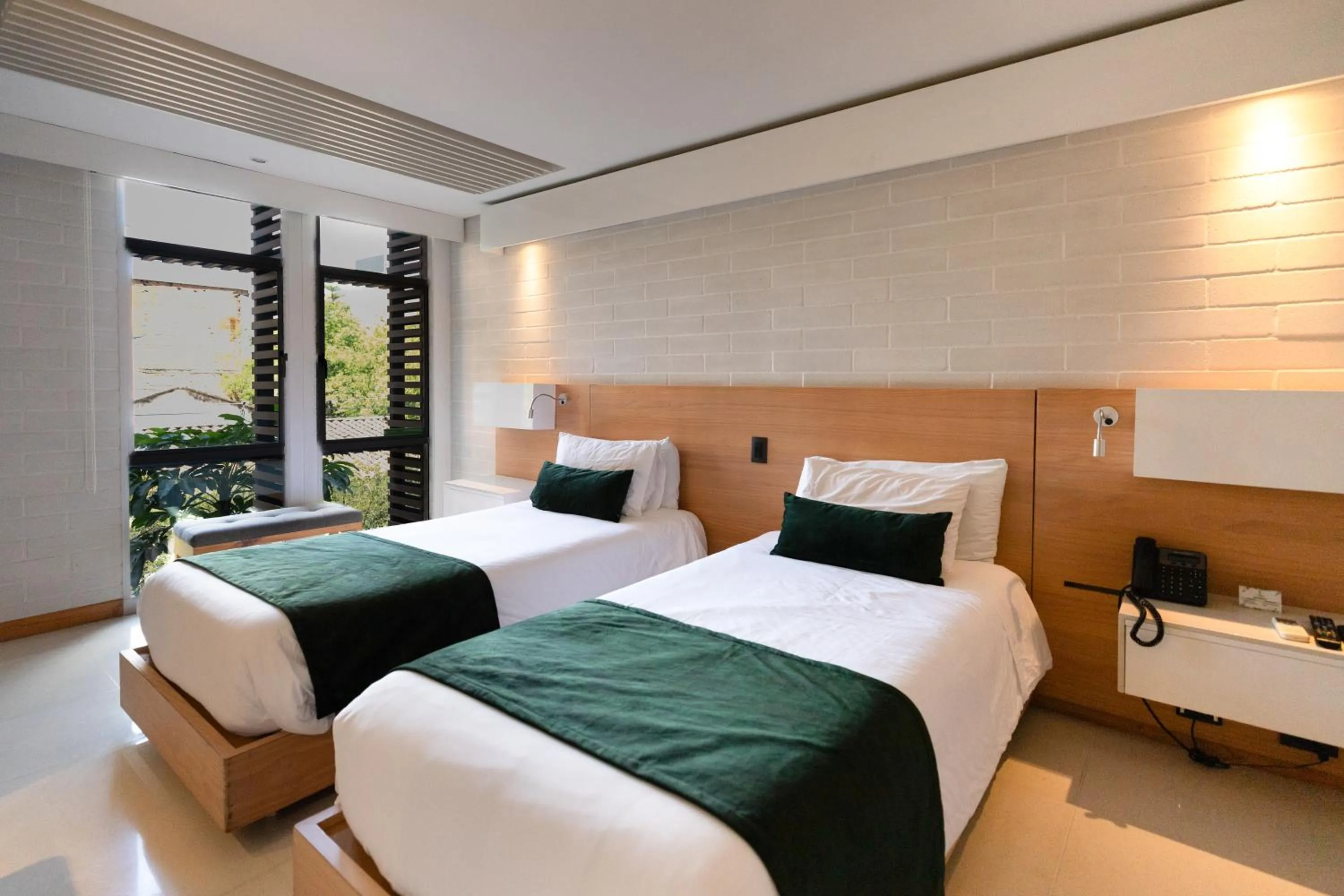 Bed in Terra Biohotel