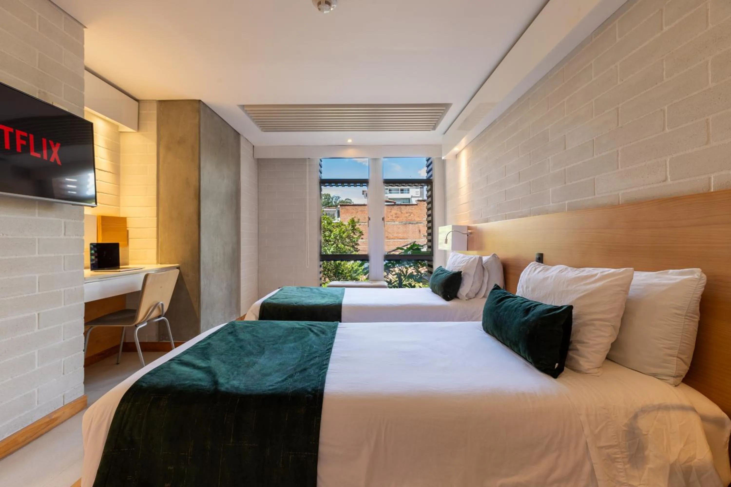 Bed in Terra Biohotel