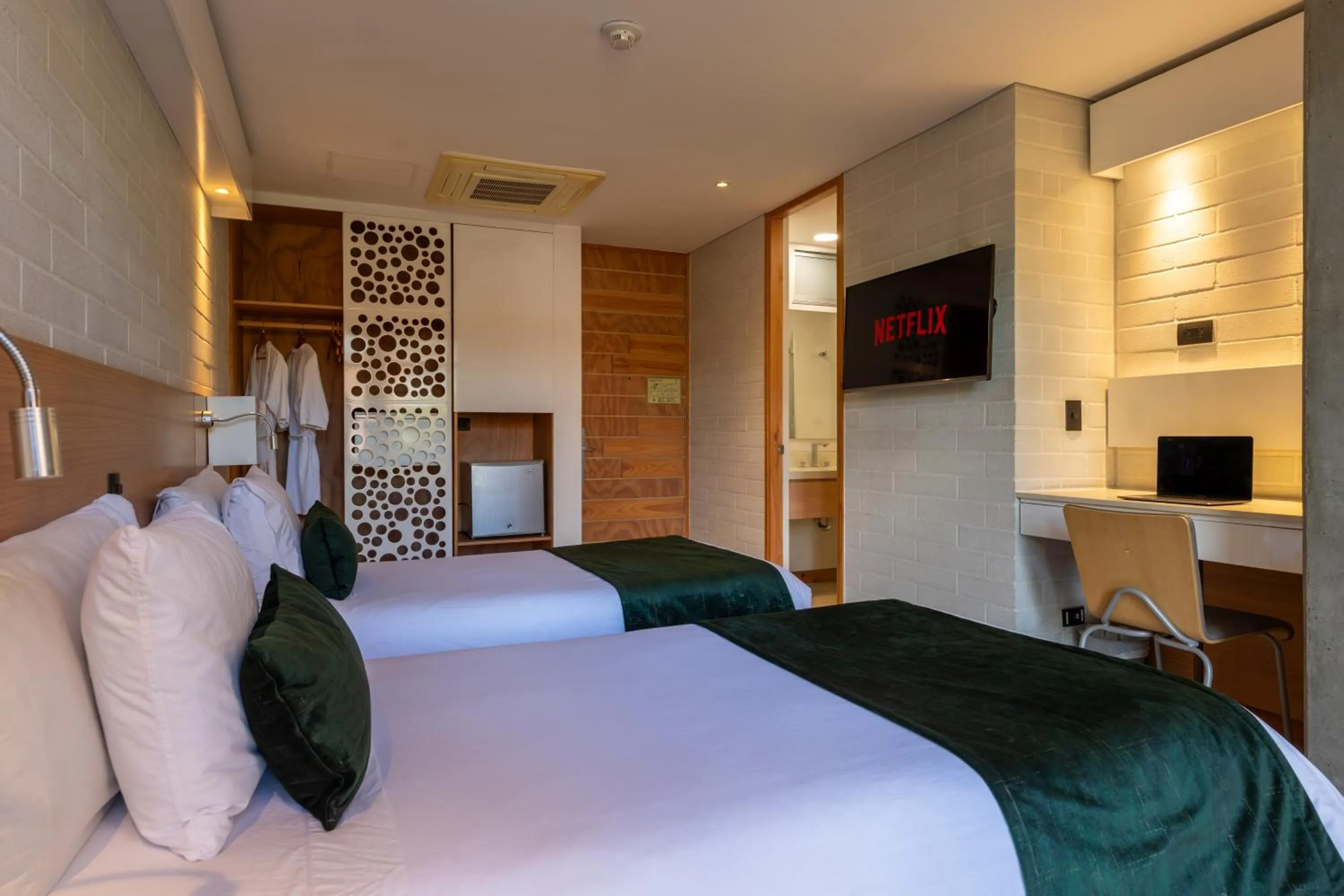 Bed in Terra Biohotel