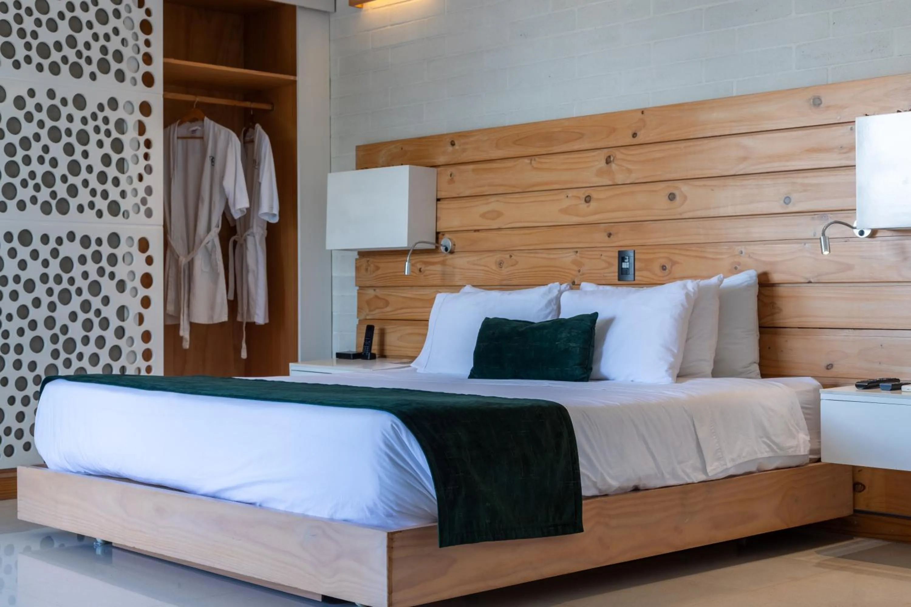 Bed in Terra Biohotel